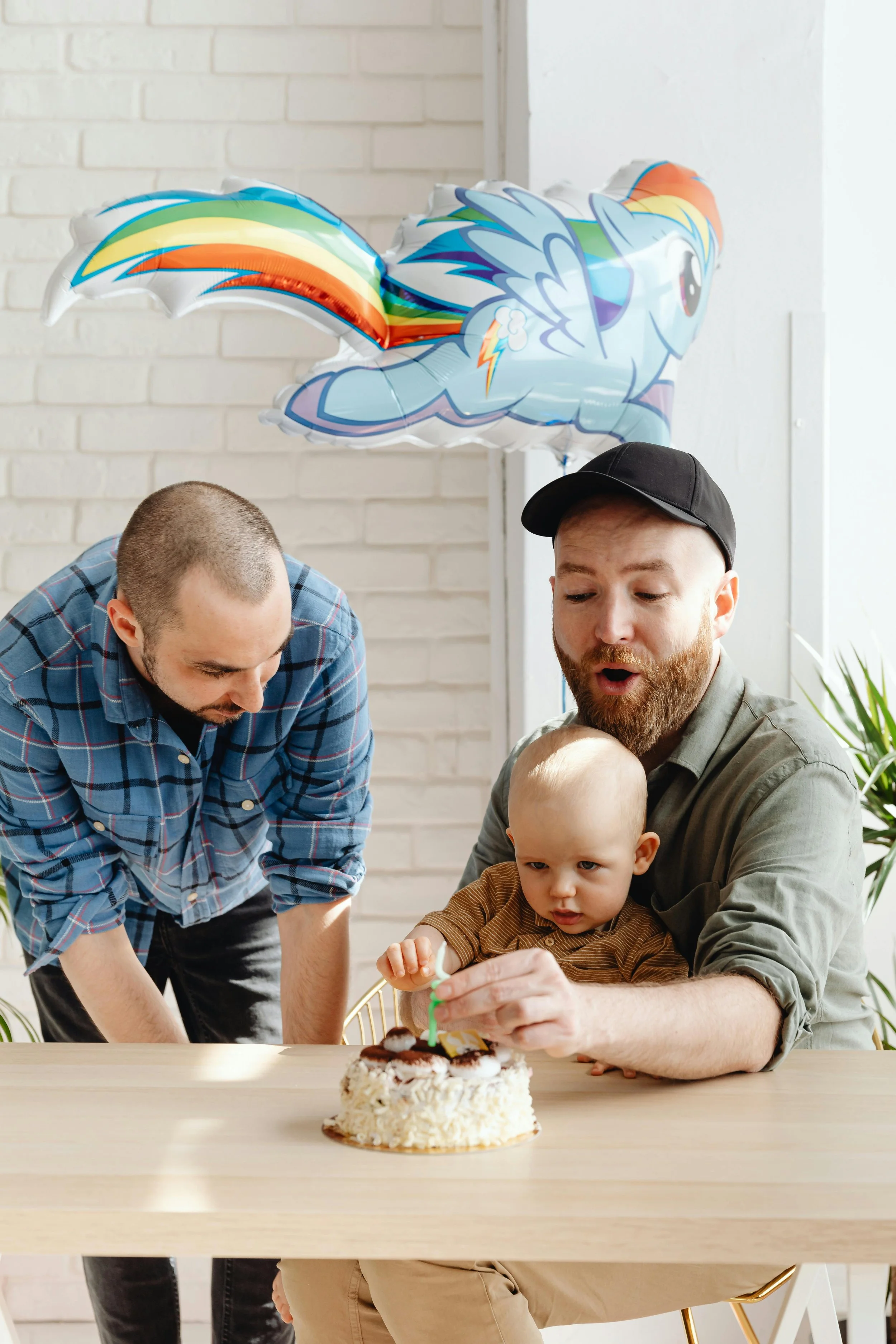 Married couple in San Francisco celebrating child's birthday, LGBTQ+ Friendly Marriage Counseling
