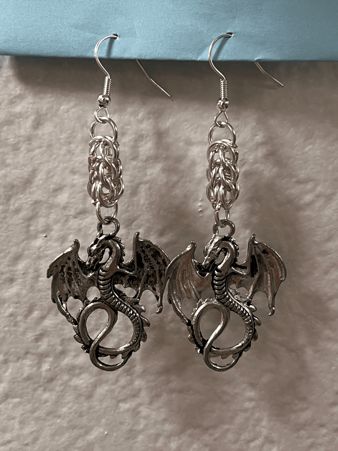Mystical Dragon Charm Earrings