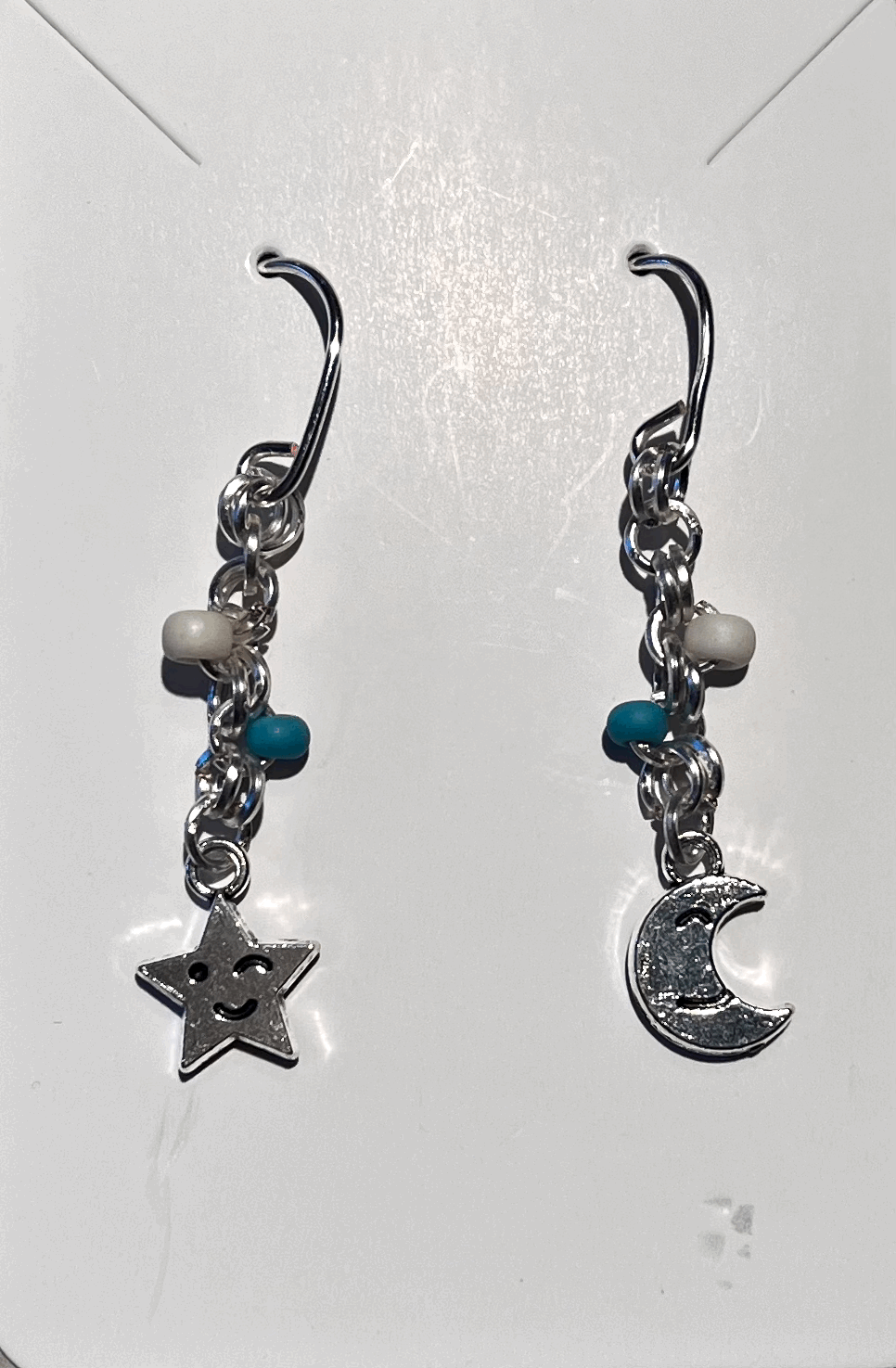 Star and Crescent Moon Charm Earrings