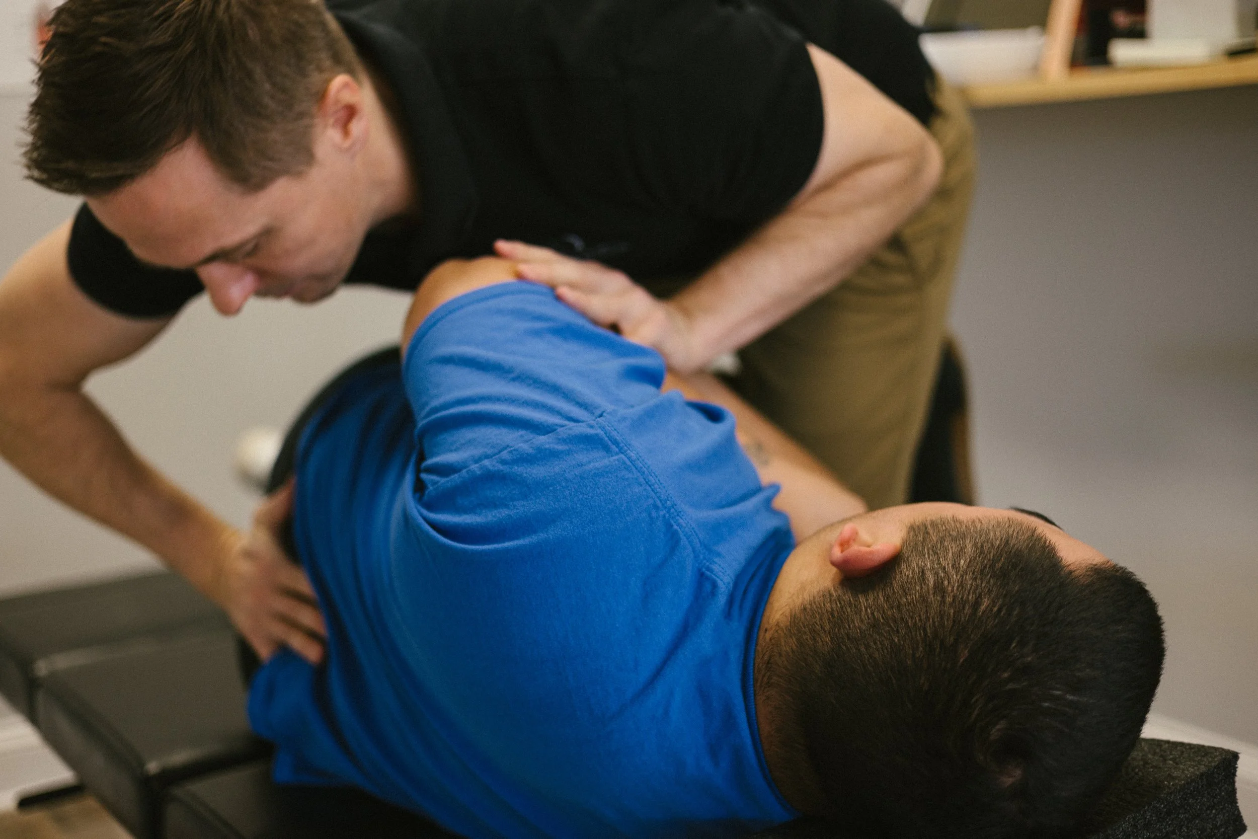 Chiropractic Side Posture adjustment for Sacrum