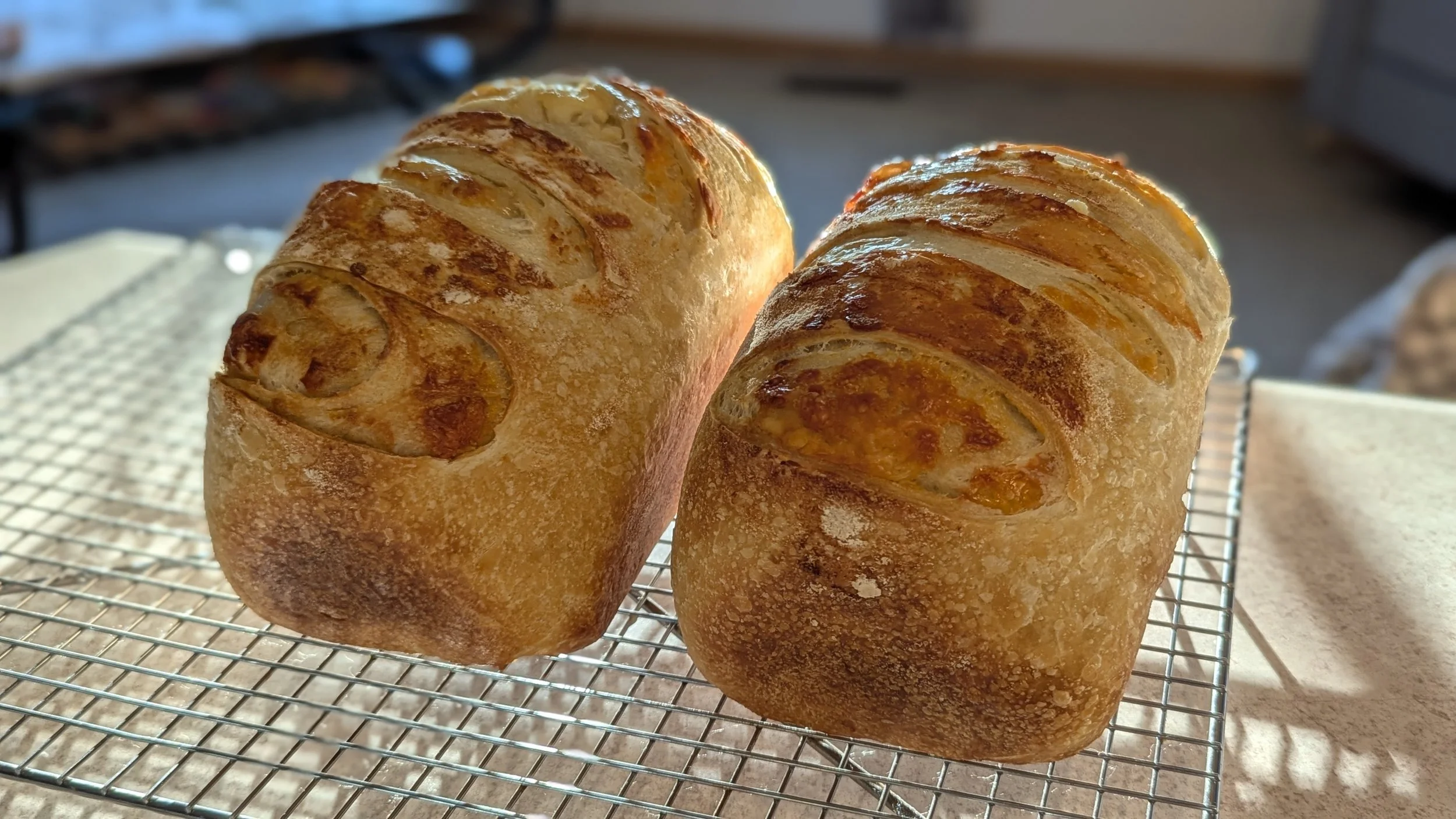 Garlic Parmesan Sourdough Loaf