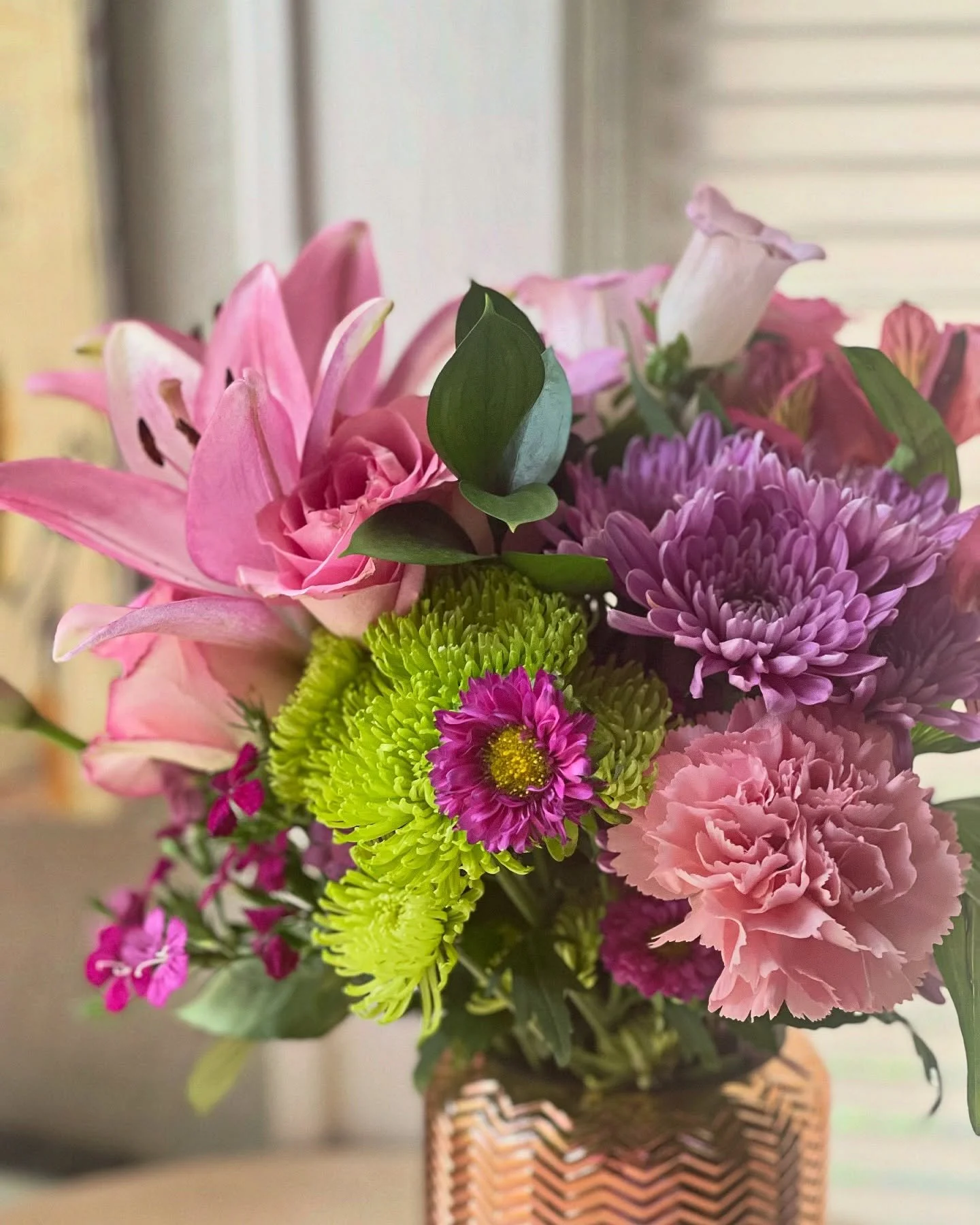 Birthday (last Friday) flowers bring me such joy, the Lillie&rsquo;s are starting to open up 💗
