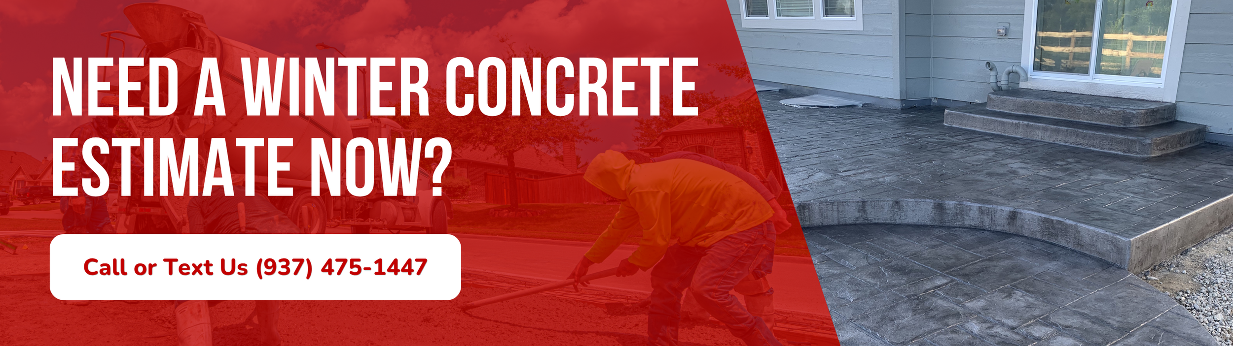 Compacted gravel base and insulated forms prepared for a protected winter concrete pour