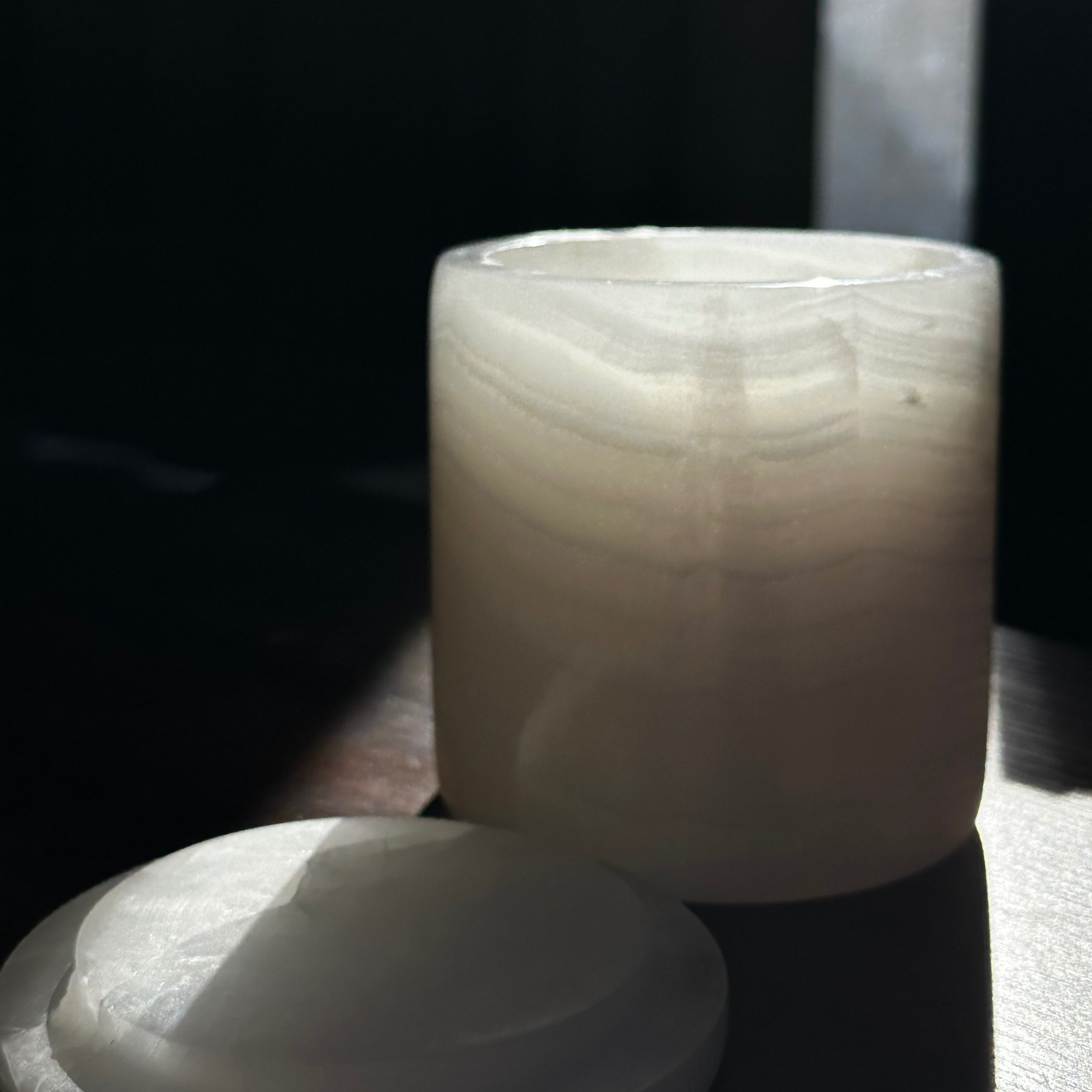Natural Onyx Stone Candle Holder