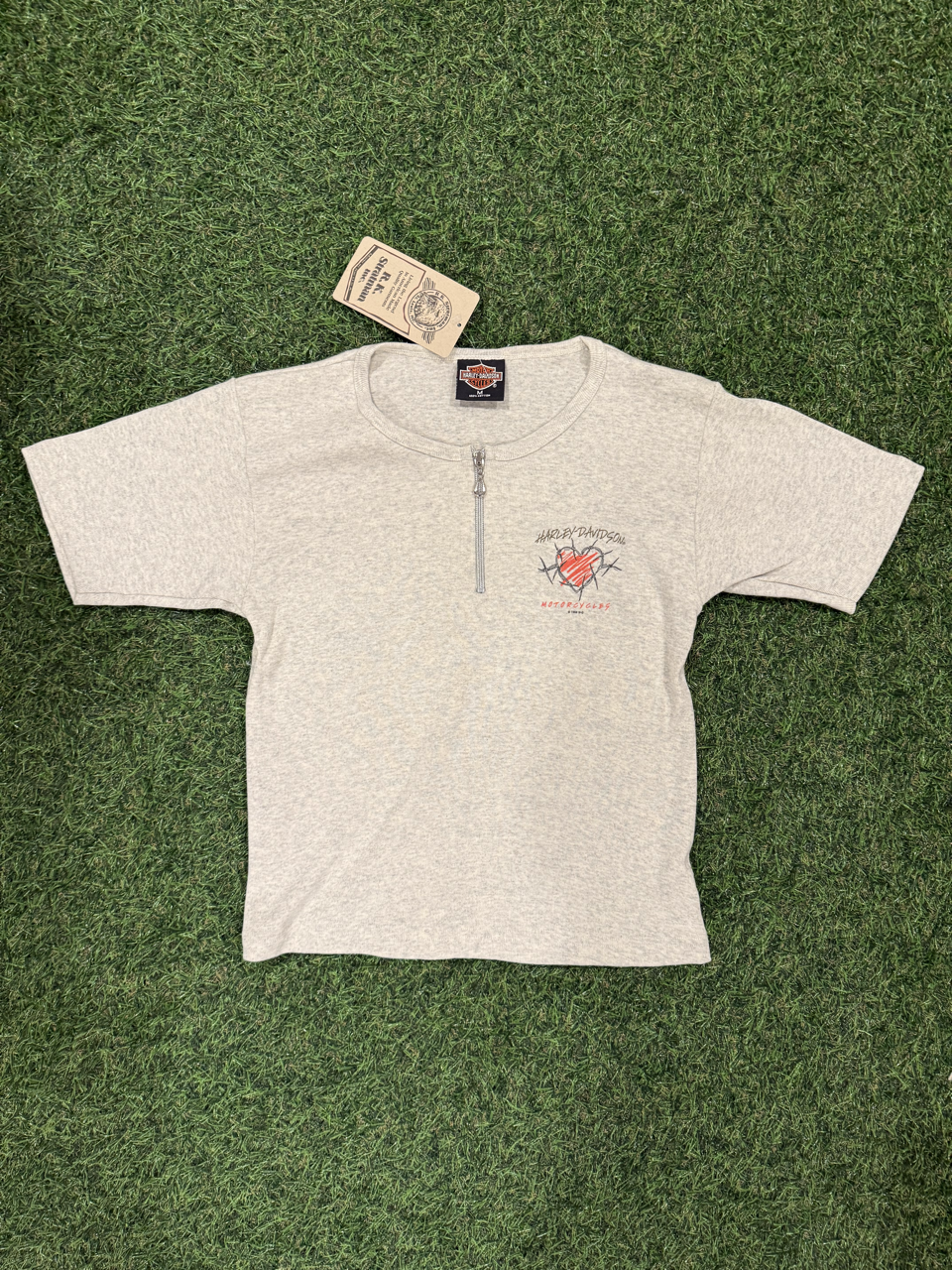 1998 Harley Davidson Half Zip T-Shirt