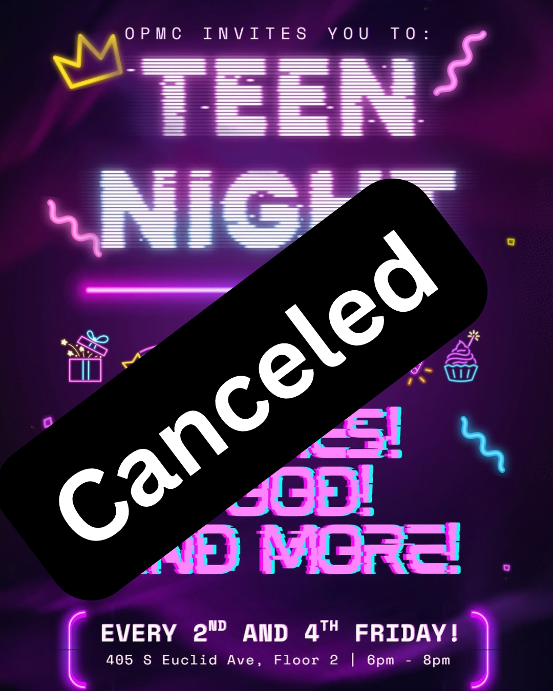 OPMC Youth Group -- Teen Night [CANCELED THIS WEEK]