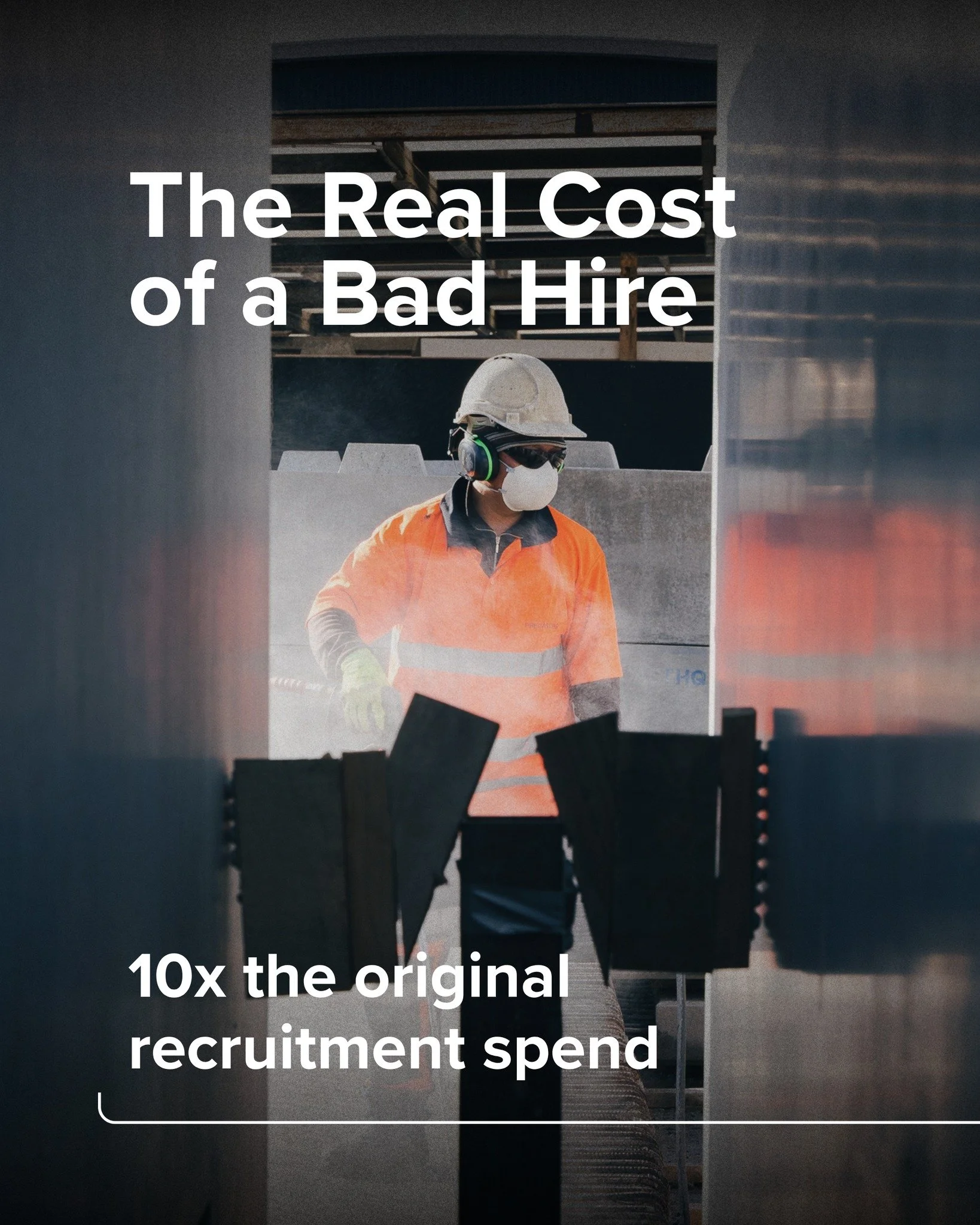 Hiring the wrong person doesn&rsquo;t just cost you time - it can cost your business more than 10x the original recruitment spend.

We&rsquo;re talking:
- Lost clients
- Site delays
- Damaged reputation
- Team morale dropping
- And more time spent fi