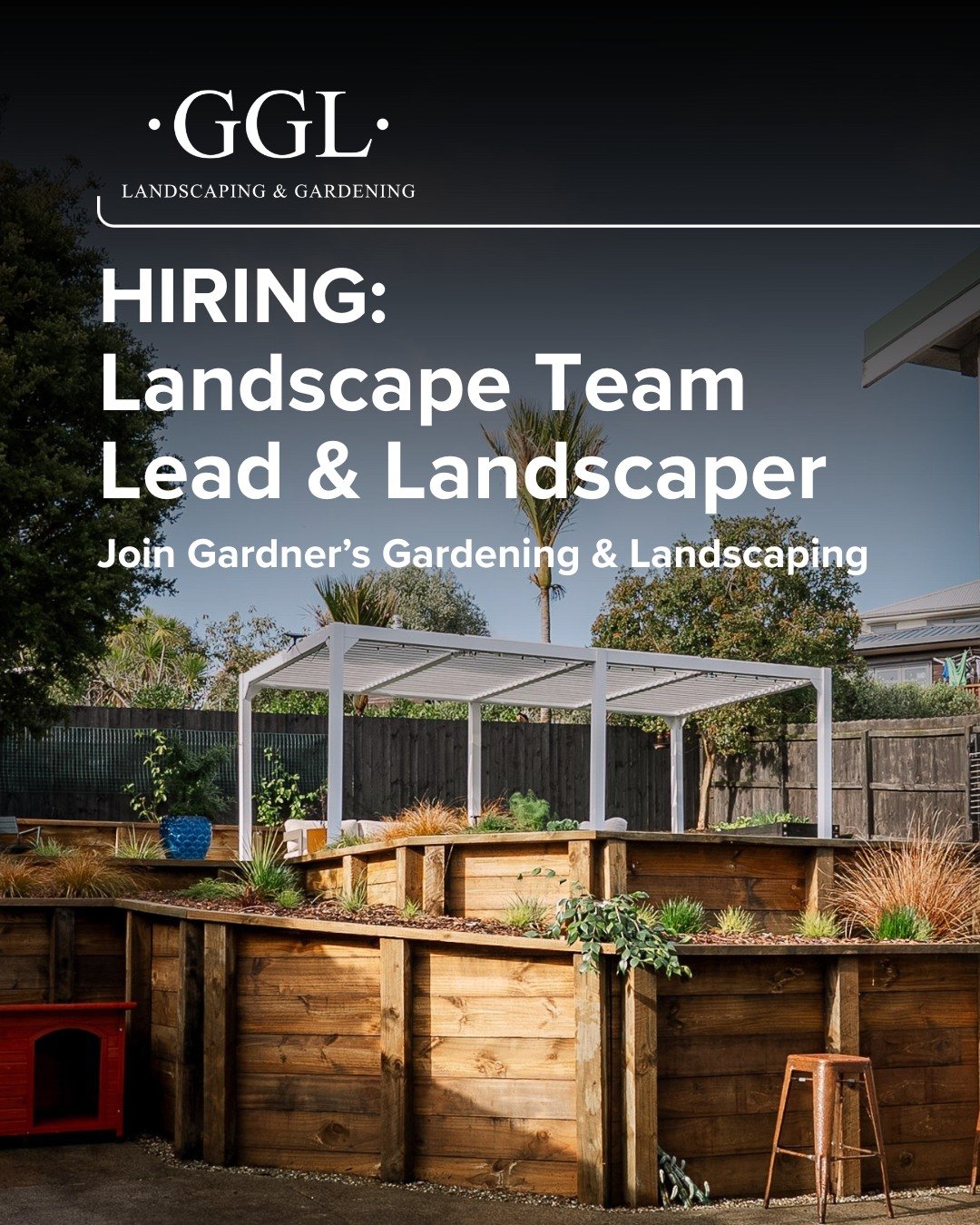 GGL are growing their crew!

We&rsquo;re on the lookout for:
&bull; Landscape Team Lead
&bull; Landscaper

Competitive pay, birthday leave, and the chance to be part of a motivated, high-performing team with plenty of room to grow.

If you&rsquo;re r