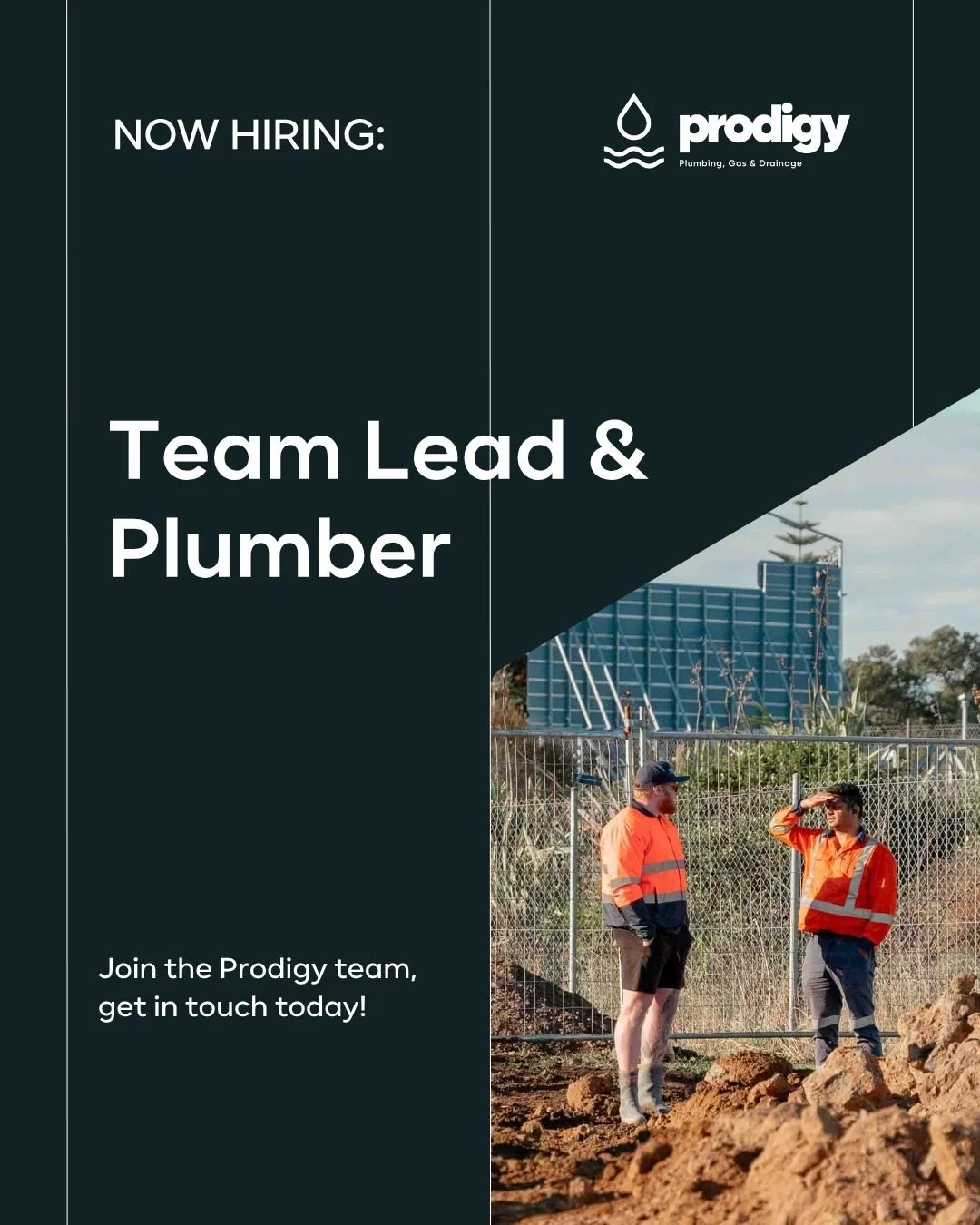 We&rsquo;re working with @prodigy_plumbing_ to find two great people to join their growing team!

Two positions are available:

&bull; Team Lead Plumber/Drainlayer 
&bull; Qualified Plumber/Drainlayer

This is a company that values professionalism, t