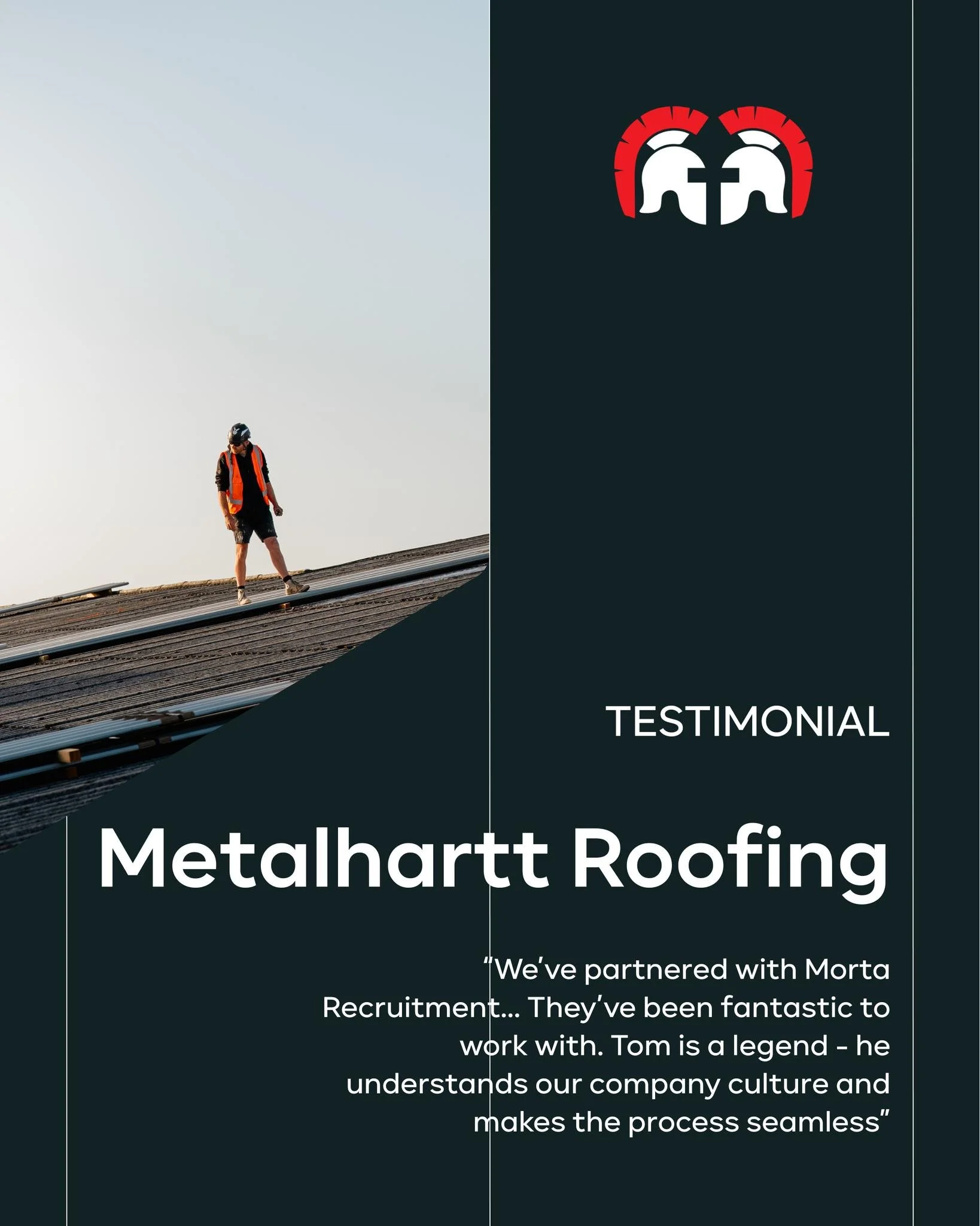 Proud to be working alongside epic companies like @metalharttroofing.

We&rsquo;re partnered with Metalhartt Roofing to grow their team - successfully hiring an Accounts Admin, Quantity Surveyor, and Team Lead.

Our process isn&rsquo;t just posting a