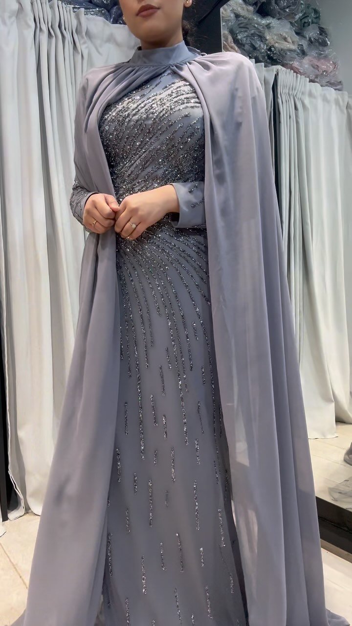 You asked, we listened! A beautiful fully embroidered fitted gown complete with a detachable cape 🤍
#fittedgown #sequingown #modestgown #gown #modestfashionblogger #modestandproud #modestweddingdress #modestwear #modestclothing #promgown
