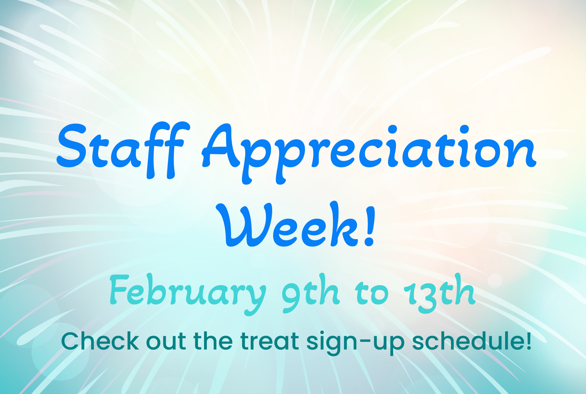 Staff Appreciation Week