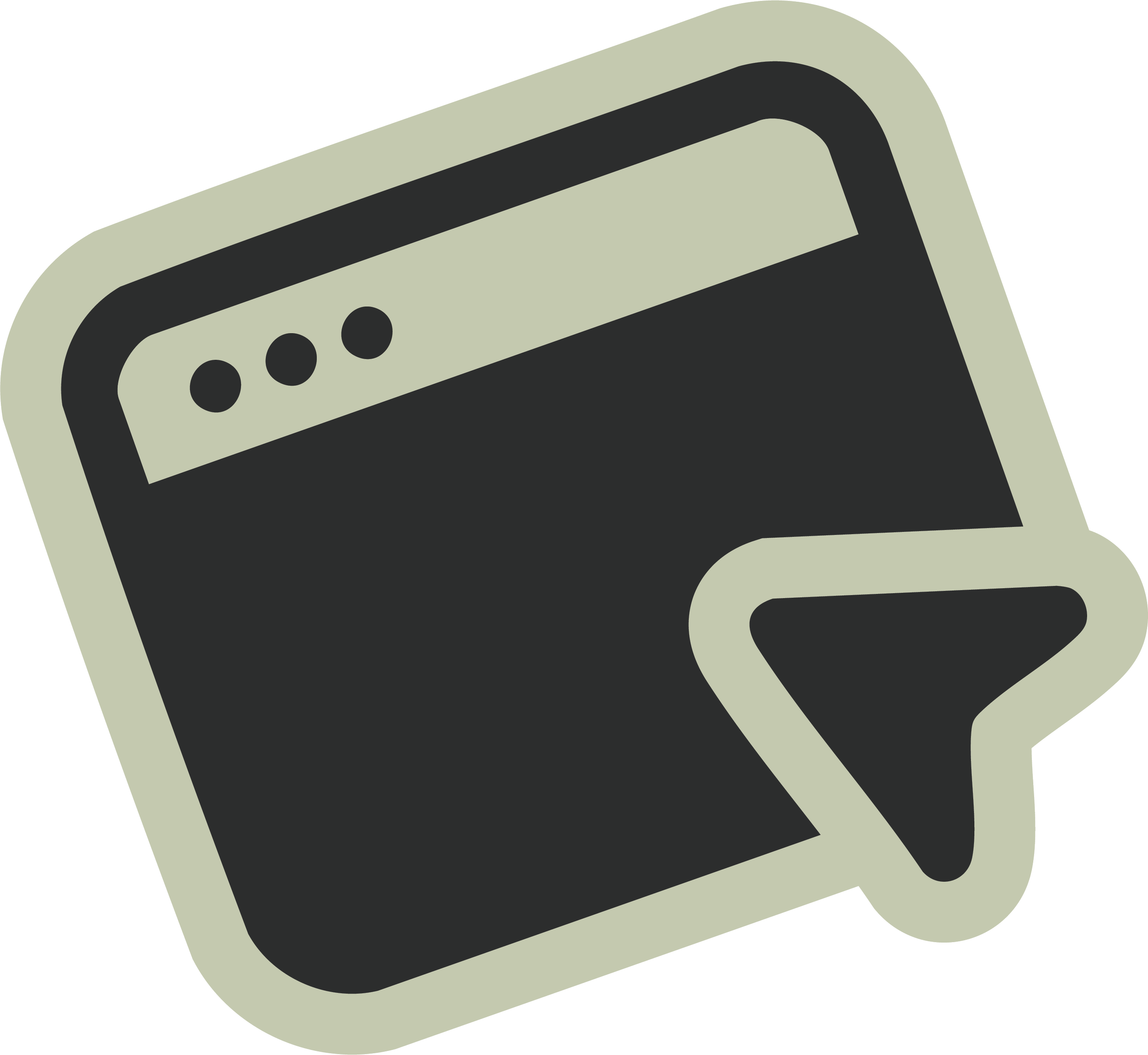 Icon of a chat or message bubble with a web browser window inside, indicating online communication or messaging.