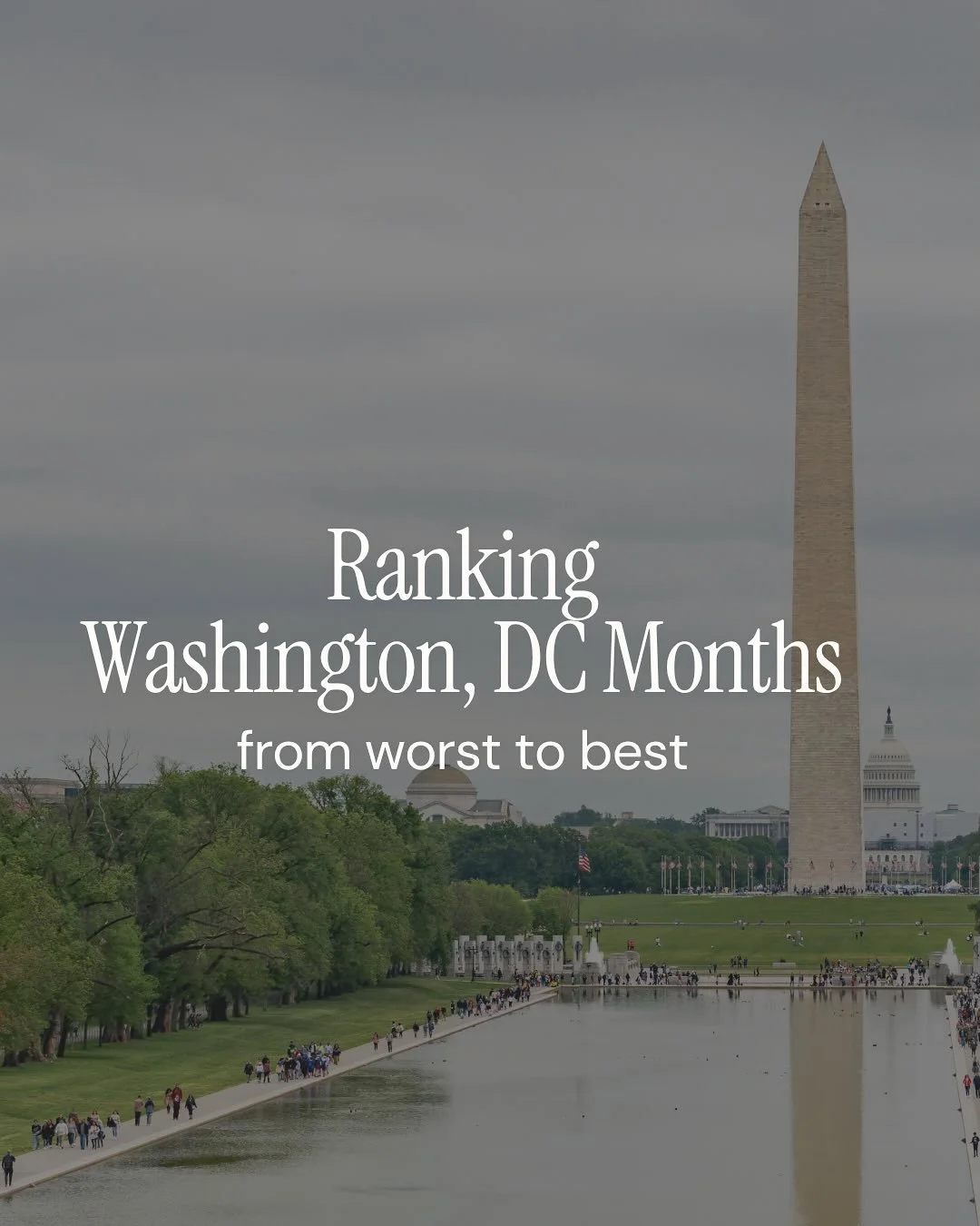 Thinking about living in Washington, DC?

Comment MOVE for my Moving to DC Guide.

Here&rsquo;s what it&rsquo;s really like to experience every season in the District &mdash; from winter walks around the National Mall to summer evenings at Nats Park,