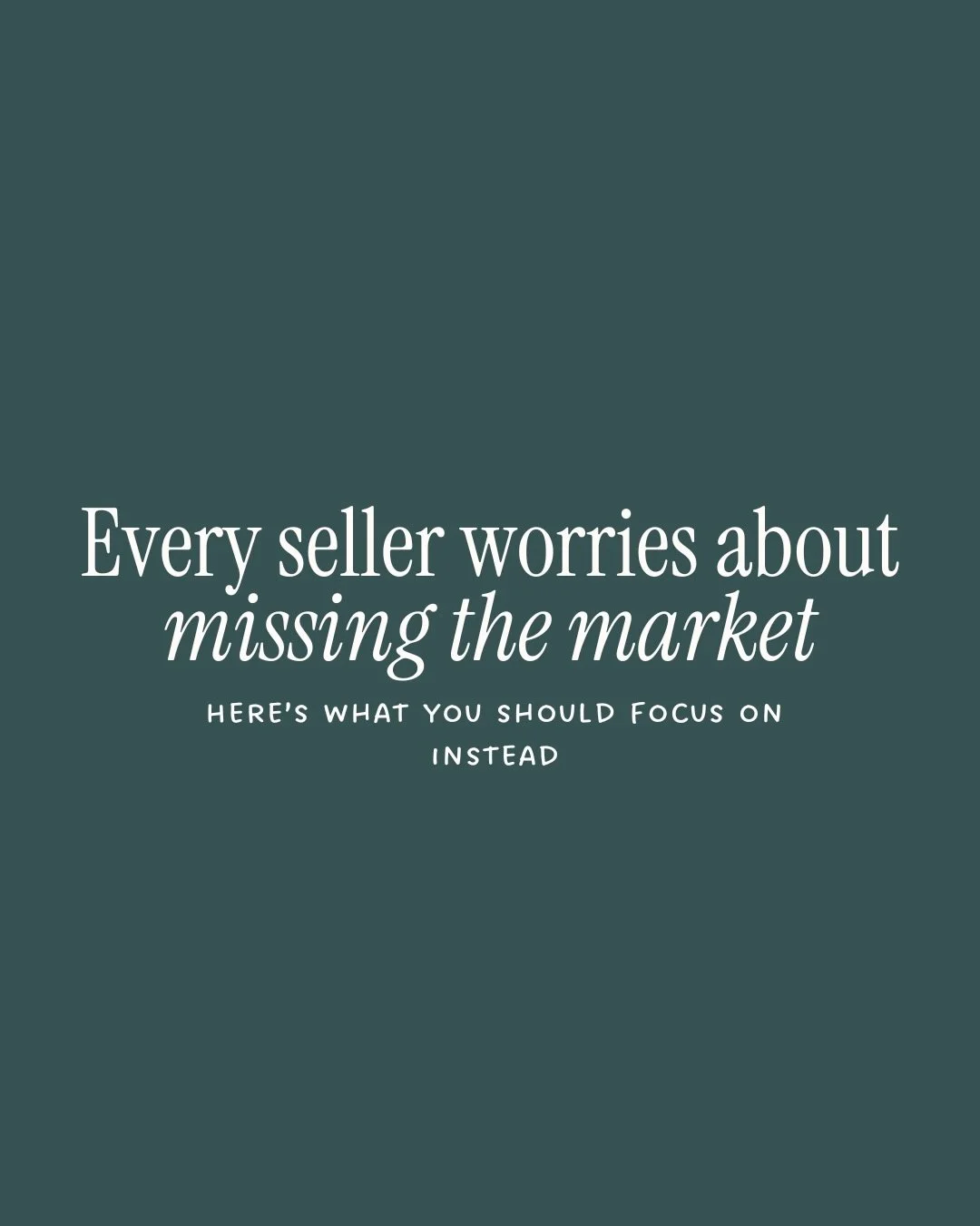 Most people worry about &ldquo;missing&rdquo; the real estate market&mdash;selling too late or buying at the wrong time.

But the Washington DC housing market isn&rsquo;t about catching a perfect moment. It&rsquo;s about understanding how things are 