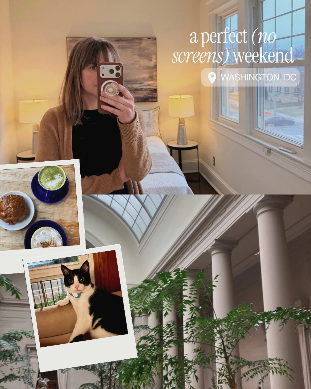 This is your sign to experience a full Washington, DC weekend without looking at your phone 📵

Here&rsquo;s your itinerary for going completely analog. No apps and no scrolling permitted. 

👉A few spots mentioned:

@_mamannyc_ 
@barcelonawinebar 
@