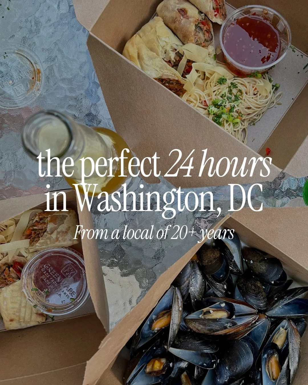 If I only had 24 hours in Washington, DC, this is exactly how I&rsquo;d spend it.✨

Swipe for a few of my favorite things to do in DC &mdash; plus some of the best places to eat in Washington DC along the way. 

If you&rsquo;re planning things to do 