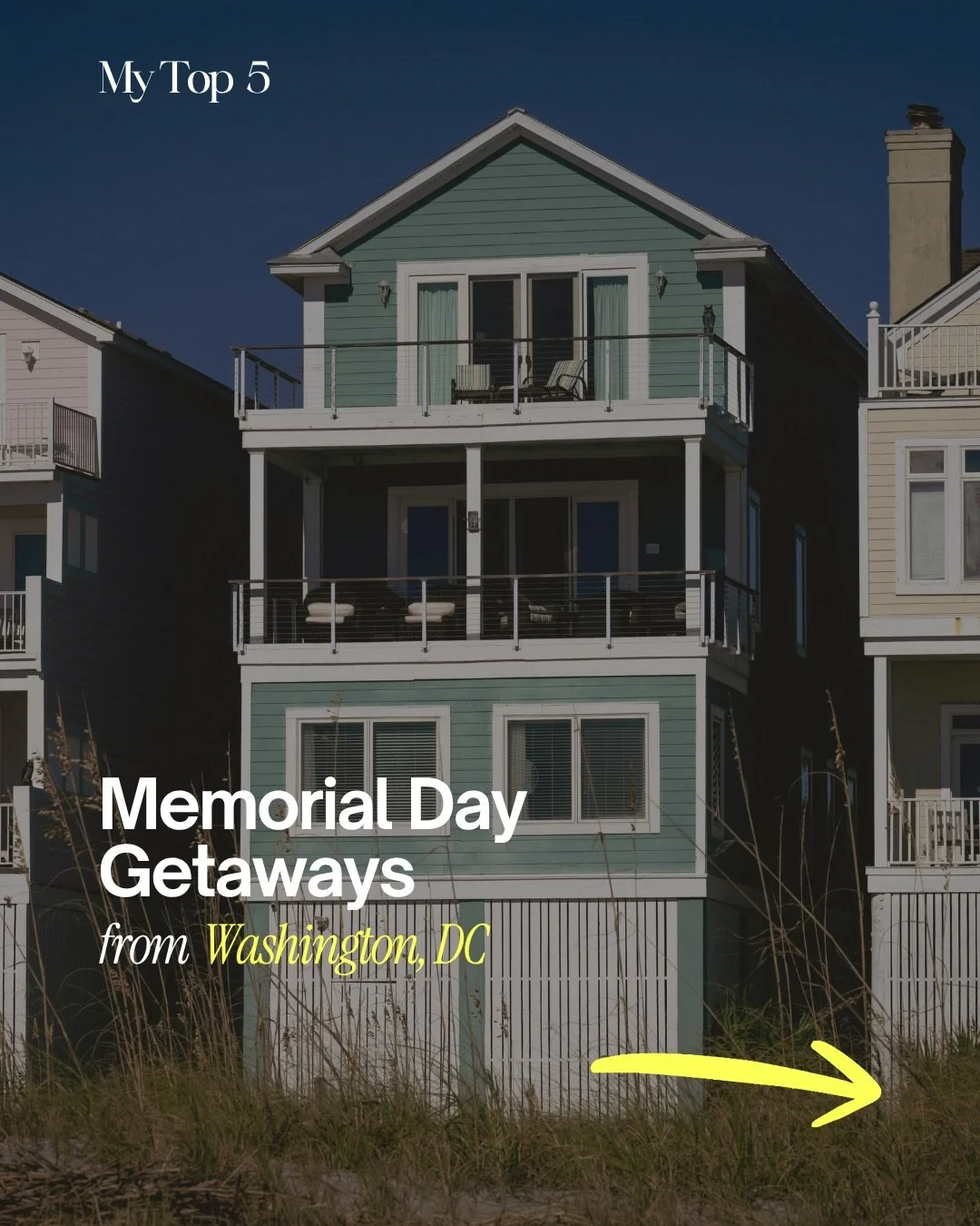Happy weekend! 

And speaking of weekends, Memorial Day weekend is not too far off. So it&rsquo;s time to start planning!

While Memorial Day weekend in Washington, DC feels like a vacation of its own &mdash; the getaways from here are just as good.
