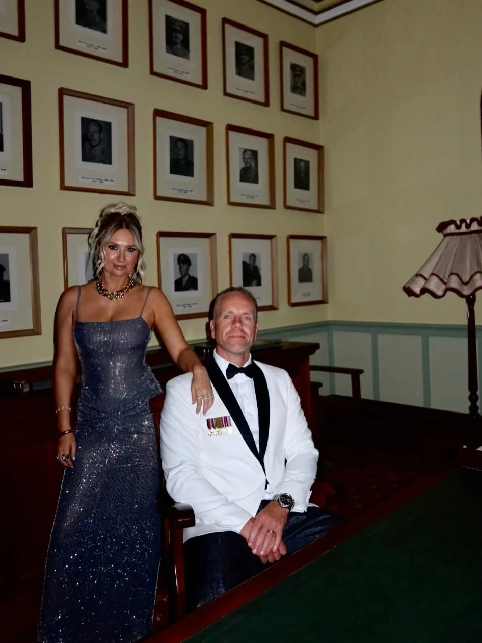 A black tie affair ✨
One for the memory books.

Celebrating my long-time friend Colonel Graham, 40 years of service in Defence. Held at the historic Duntroon House. 

One of my favourite moments, watching my bestie Ali, Grahams wife, receive a standi