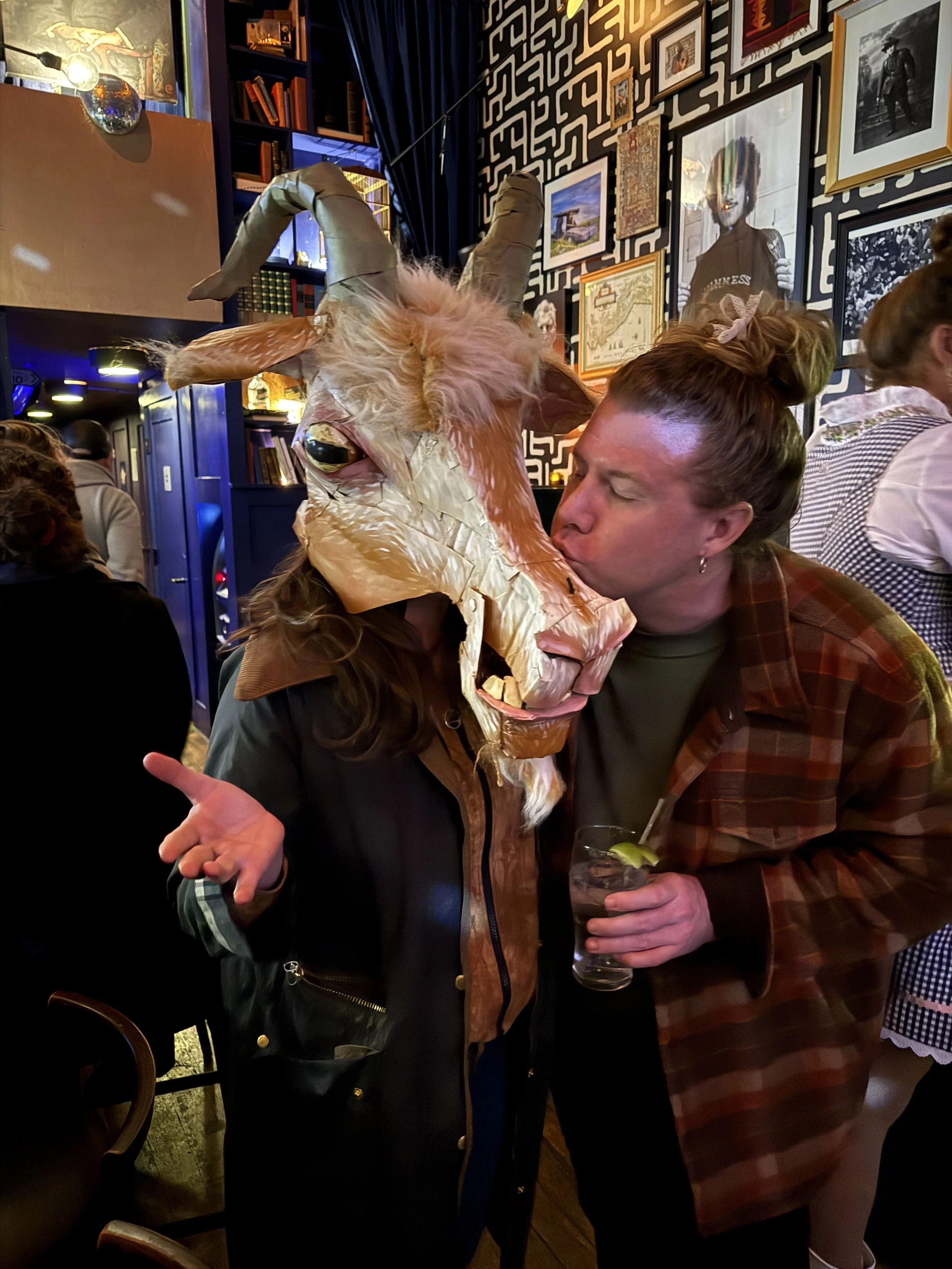  Garrett with goat headed performer 