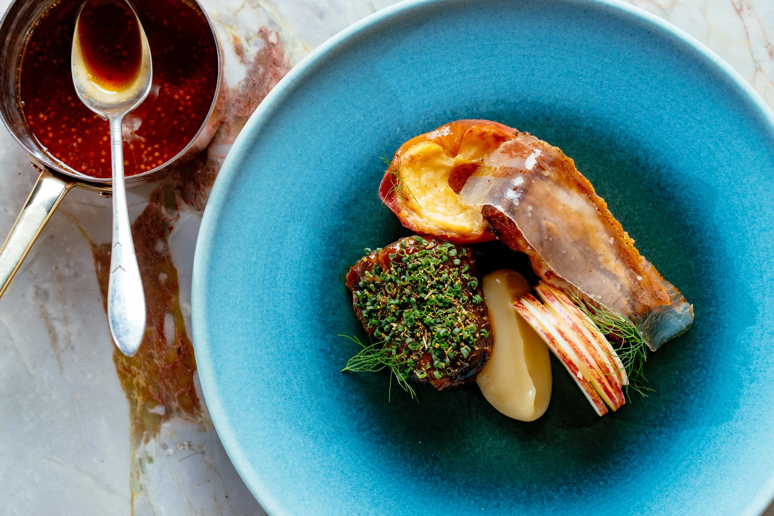  Maiale (Crispy Pork Belly with Apple) Photo—Eric Wolfinger 