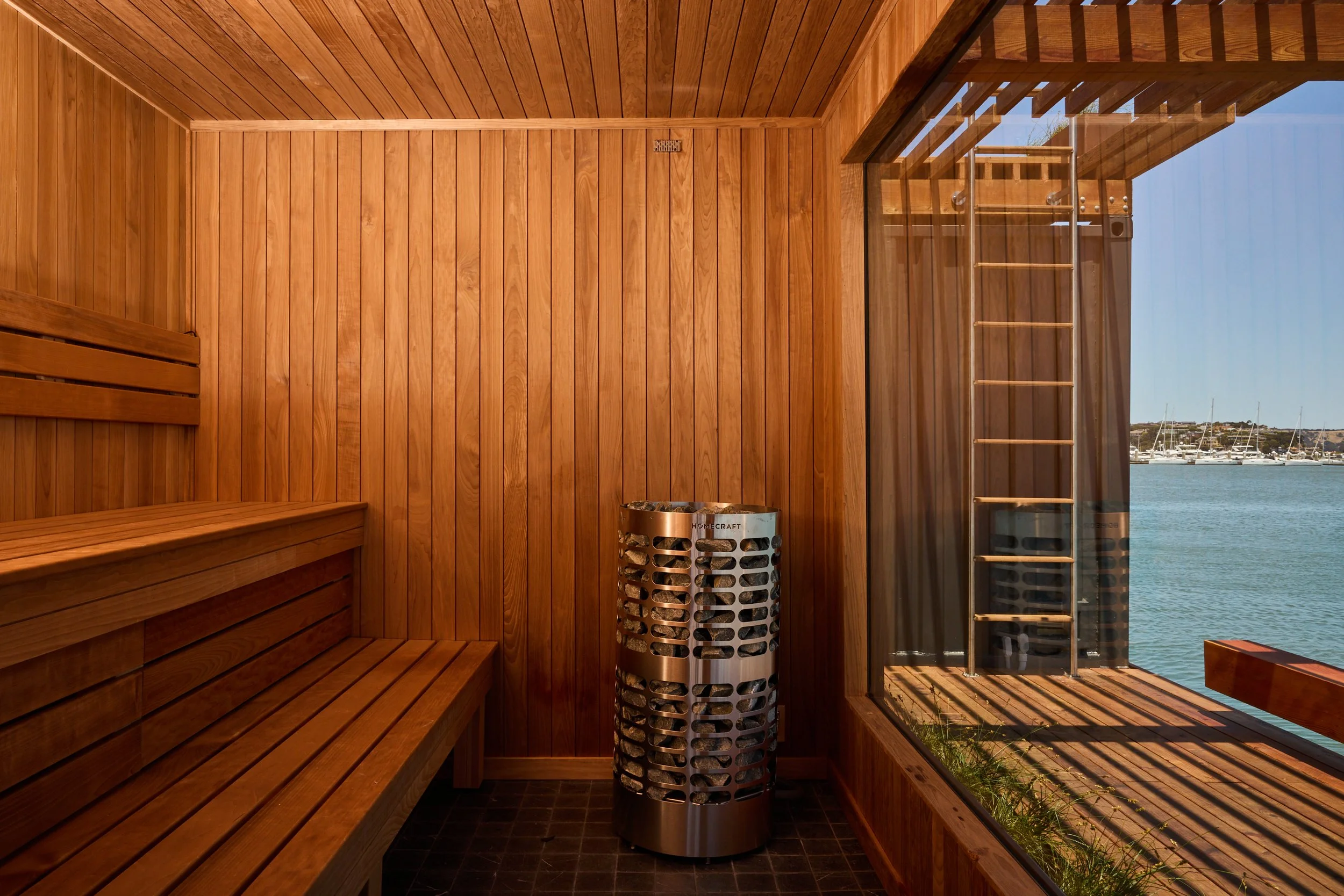  Fjord sauna interior Photo—Alex Farnum 
