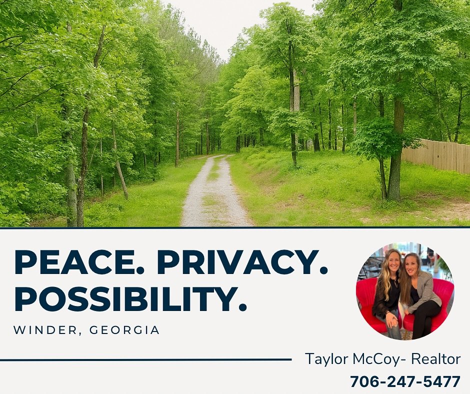 This isn&rsquo;t just a driveway &mdash; it&rsquo;s possibility to build something that lasts a lifetime.

352 Mulberry Road | Winder, GA
14.74 gated acres of privacy, beauty, and potential.

The best part?
You can finance both the land + your custom