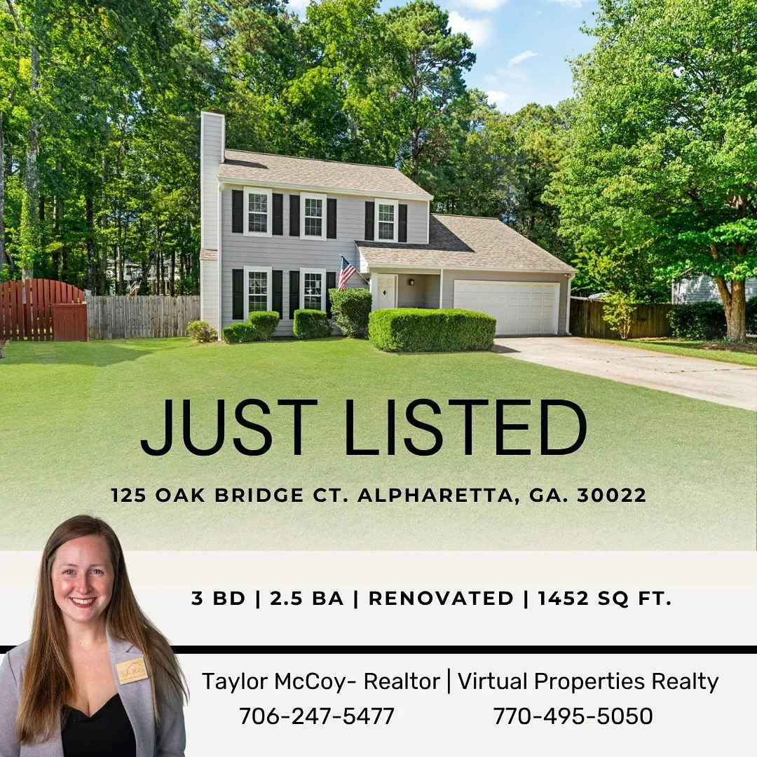 ✨ New Listing Alert ✨

Check out this beautifully renovated home in the Johns Creek High School district! Featuring 3 bedrooms, 2.5 baths, 1452 sq. ft., thoughtful updates and a brand-new screened-in porch, this home is move-in ready and full of char