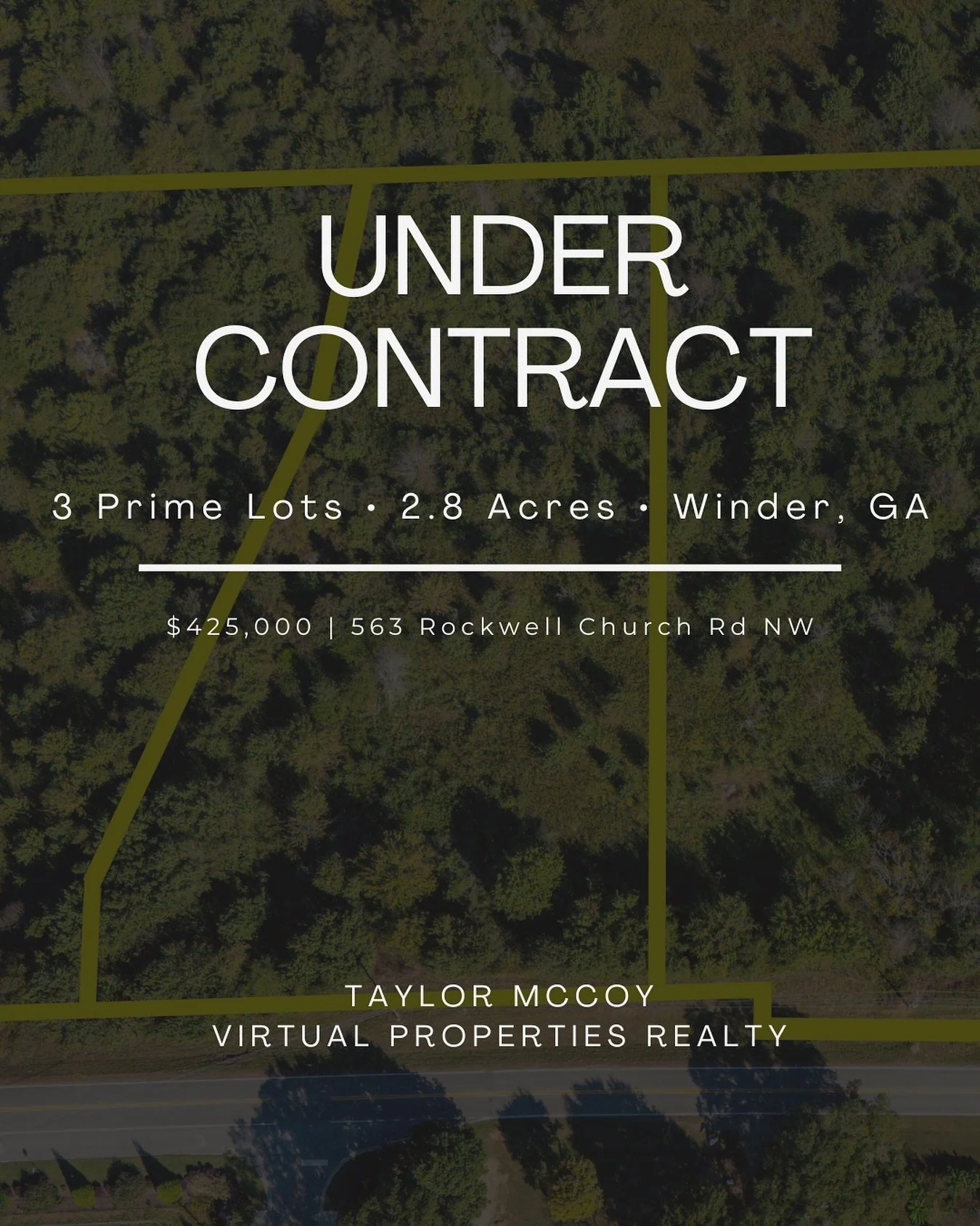 ✨ UNDER CONTRACT ✨

Land like this doesn&rsquo;t stay on the market for long especially when it&rsquo;s priced right and marketed strategically.

If you&rsquo;re thinking about buying or selling and real estate in the next 12 months, call me.

Taylor