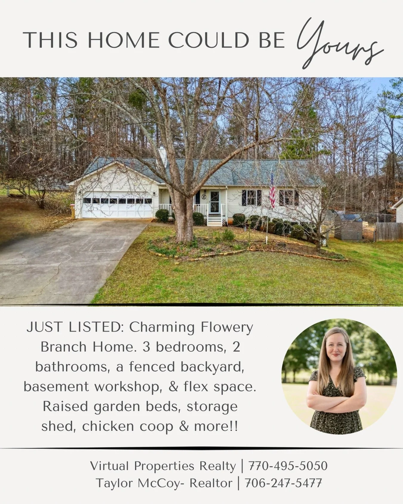 JUST LISTED this place that instantly feels like home ✨

Homes like this, at this price point, don&rsquo;t come around often. You're going to love it. 

Message me to tour. 🤍
706-247-5477