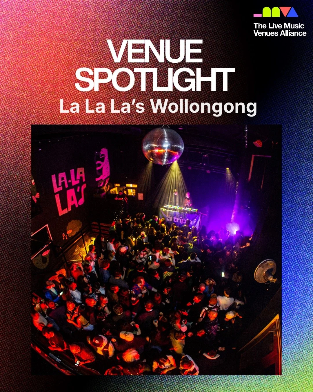 VENUE SPOTLIGHT: @lalalaswollongong 💥🎸
Tucked away in Globe Lane, La La La&rsquo;s is the home for independent live music in Wollongong. 

Part dive bar, part live music venue and part art space. It is the perfect place to blow the froth off a few,