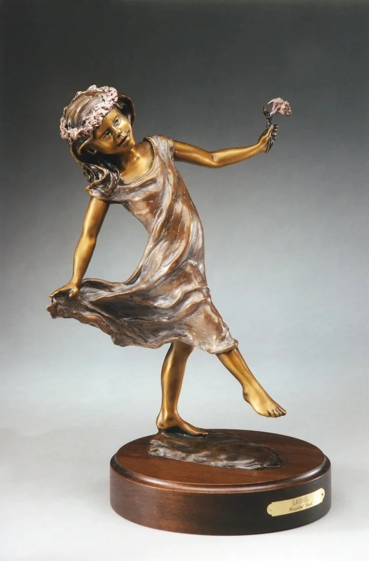 Laurel - AVAILABLE, tabletop size - 17H x 11W x 10D - $3,300