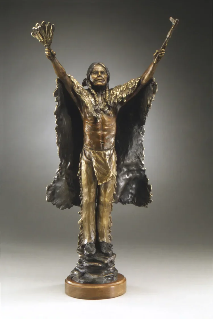 Soaring Spirit - AVAILABLE, tabletop size - 24H x 11W x 9D - $7,000