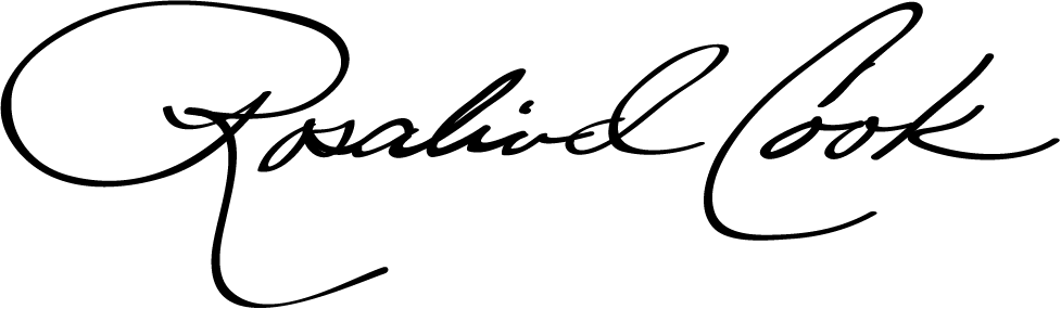 Rosalind's signature (script lettering)