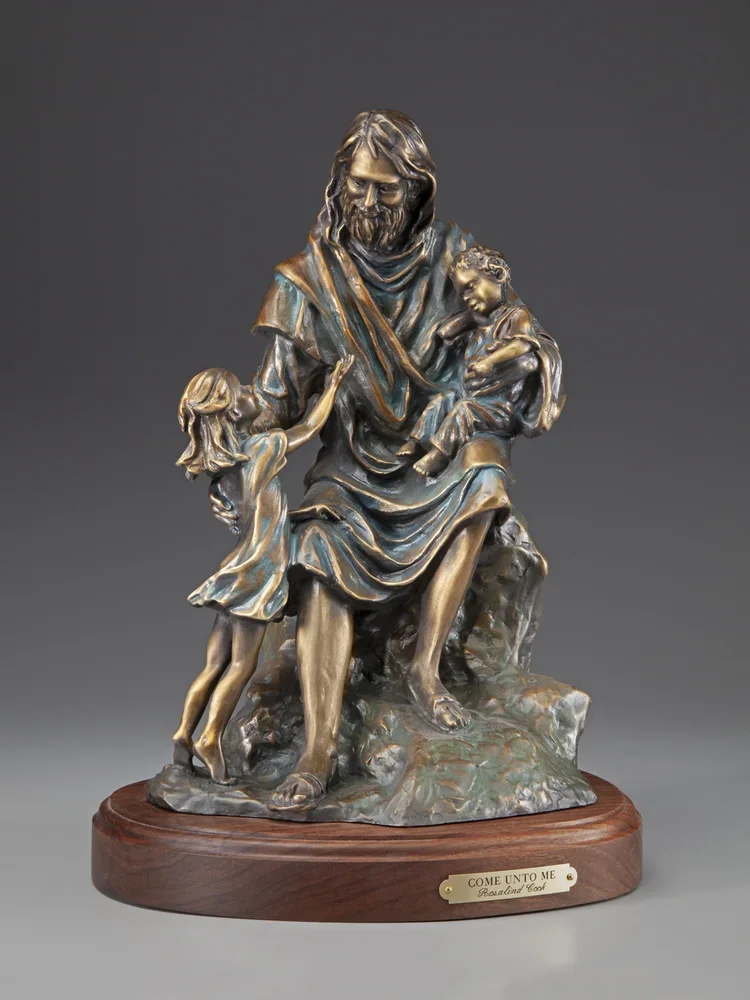 Come Unto Me - AVAILABLE, tabletop size - 16H x 9W x 7D - $6,000 or 
28H x 20W x 19D - $14,000