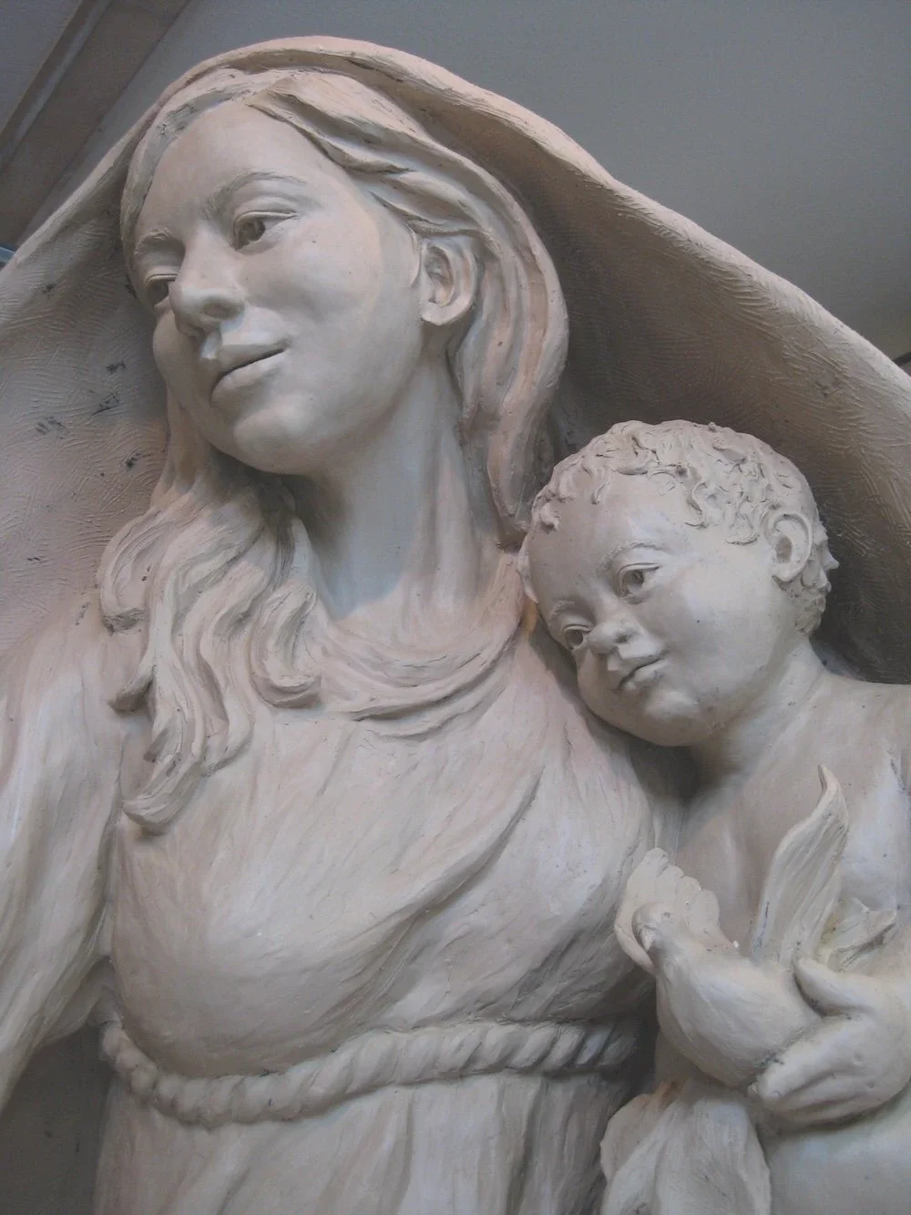 Catholic Charities, Madonna & Child, clay