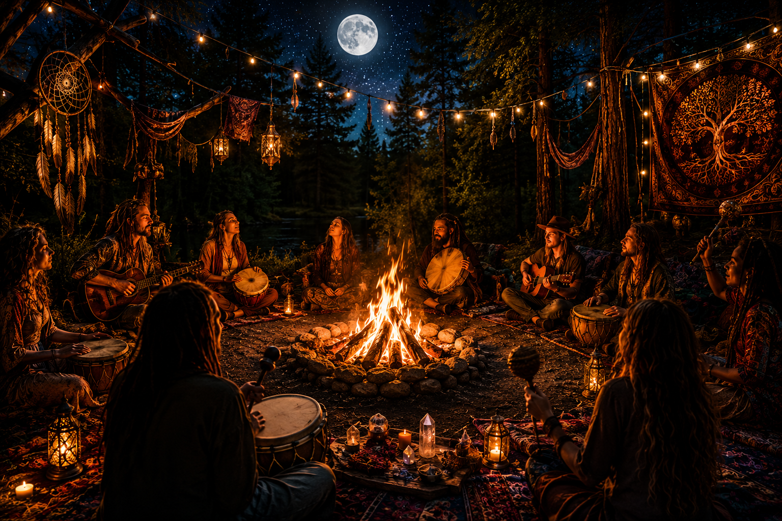 🔥 Fire & Sound Circle