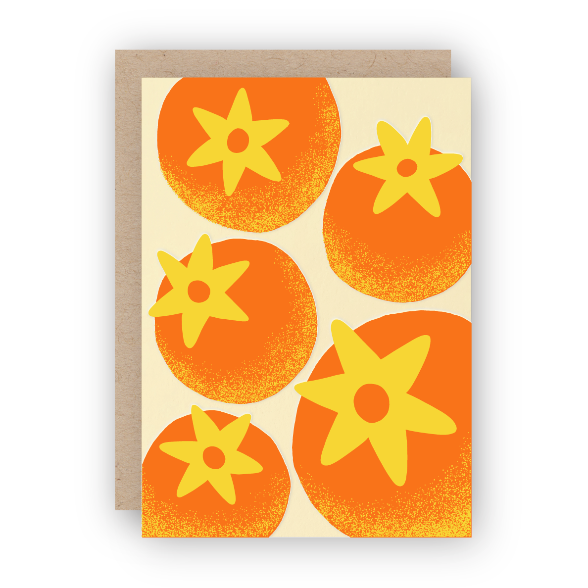 Persimmon Letterpress Greeting Card