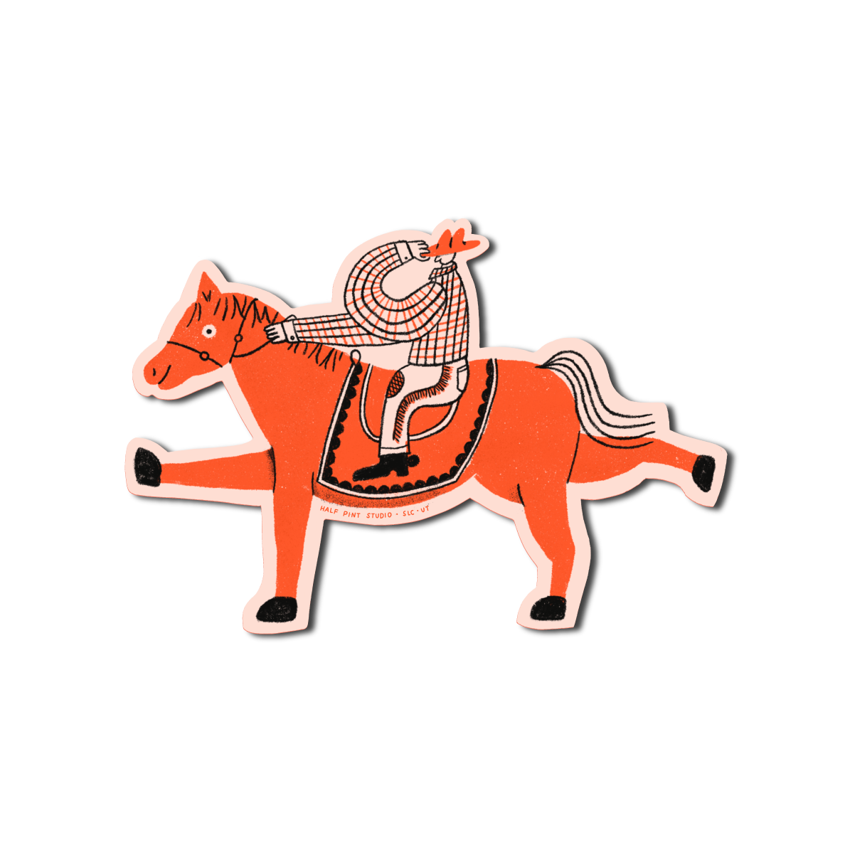 Howdy Cowboy Sticker