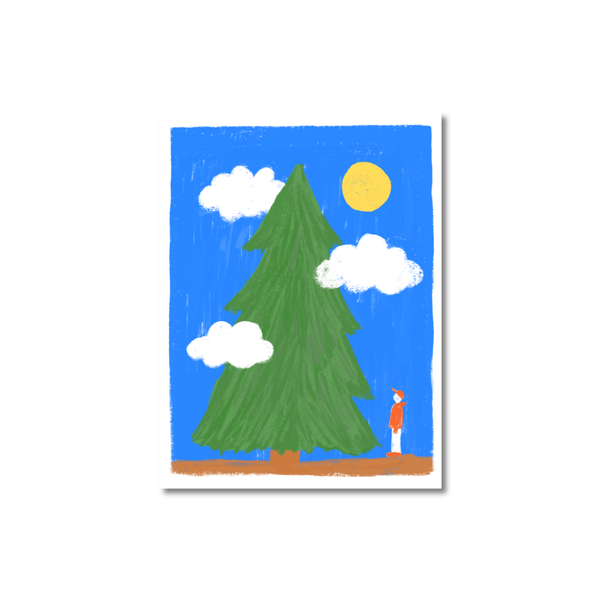 I Love Trees Sticker 2x3"