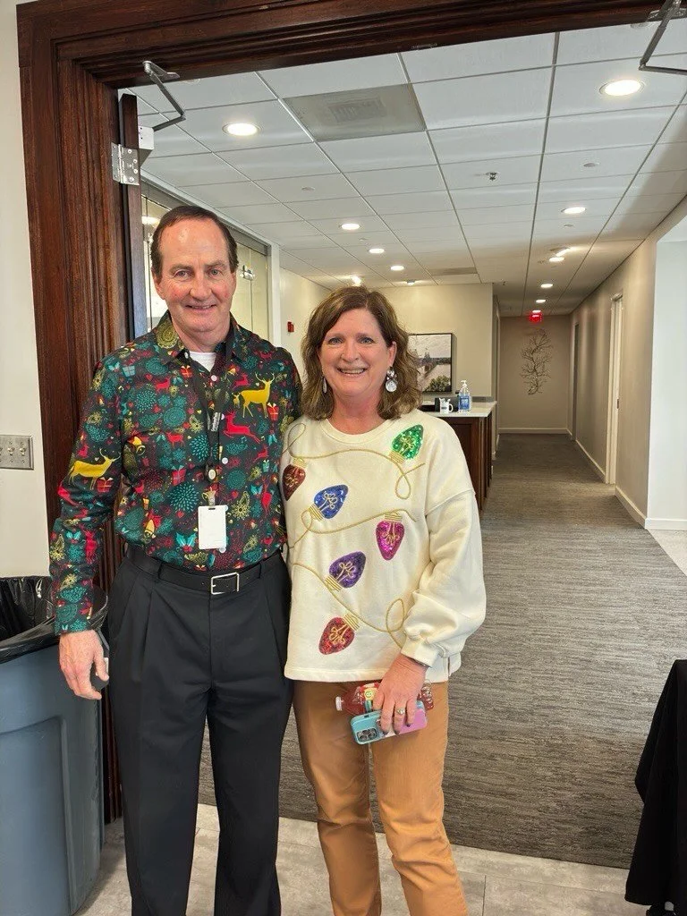 We had our annual firmwide Christmas lunch today. Fresh Cut Catering &amp; Floral nailed it (as usual), and the best gift of all? Our Hattiesburg team joined the fun this year!