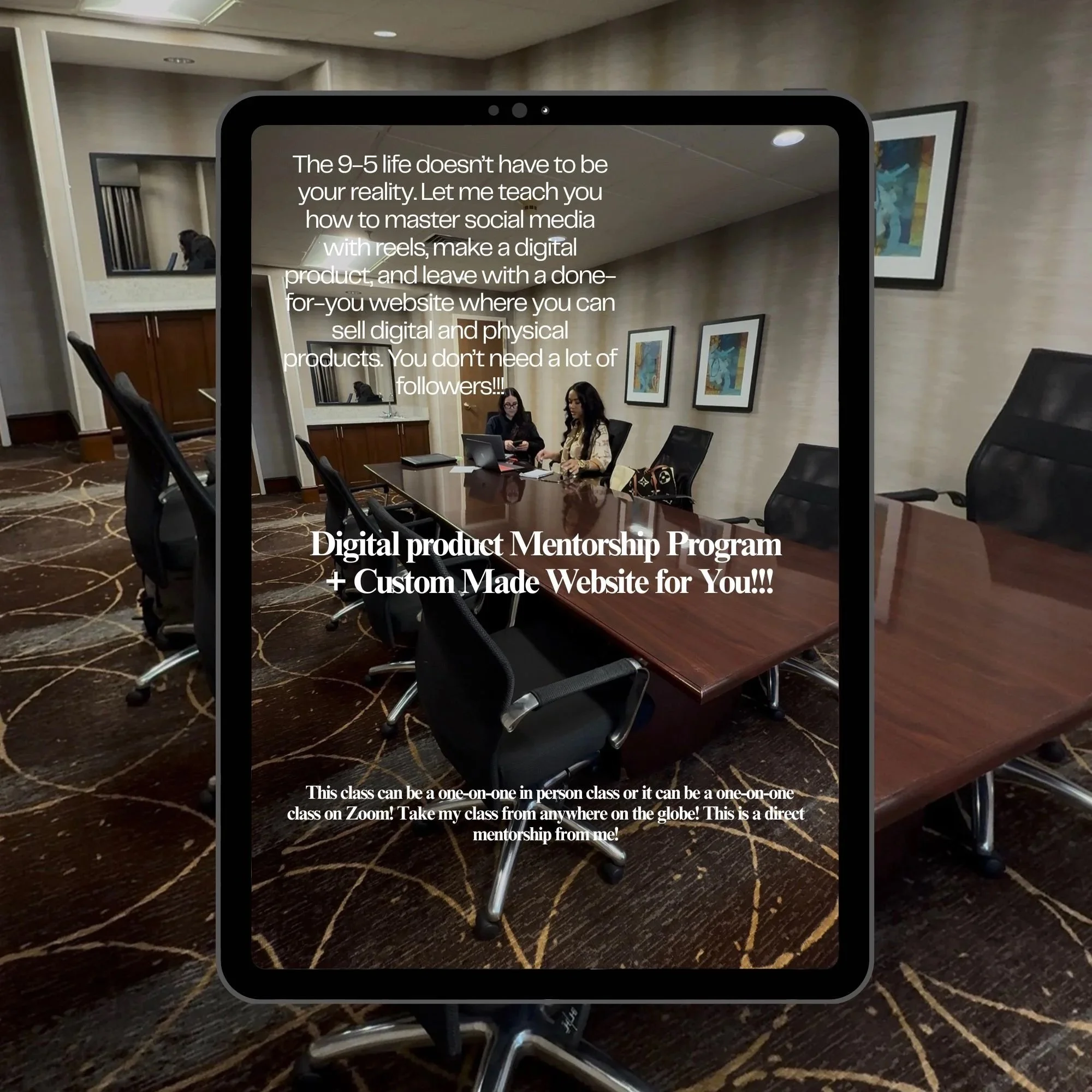 1-on-1 Digital Product Mentorship Program+Done-For-You website!