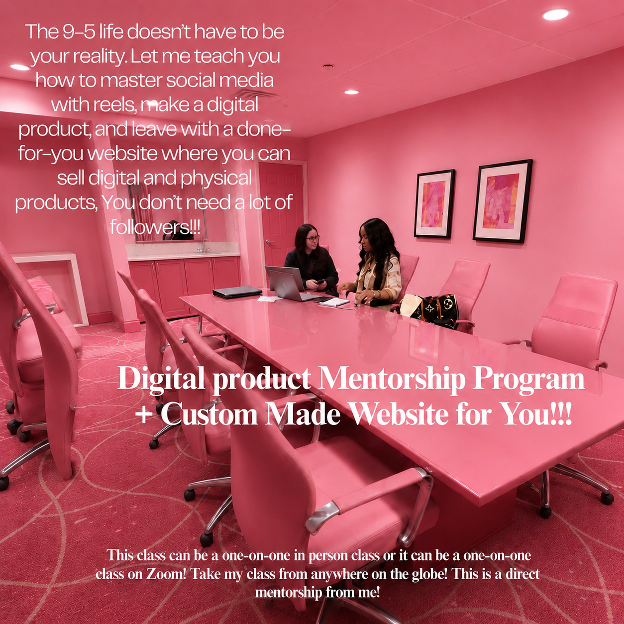 1-on-1 Digital Product Mentorship Program+Done-For-You website!
