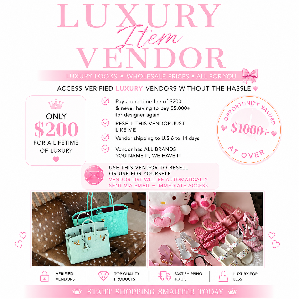 Luxury Item Vendor + Reselling manual