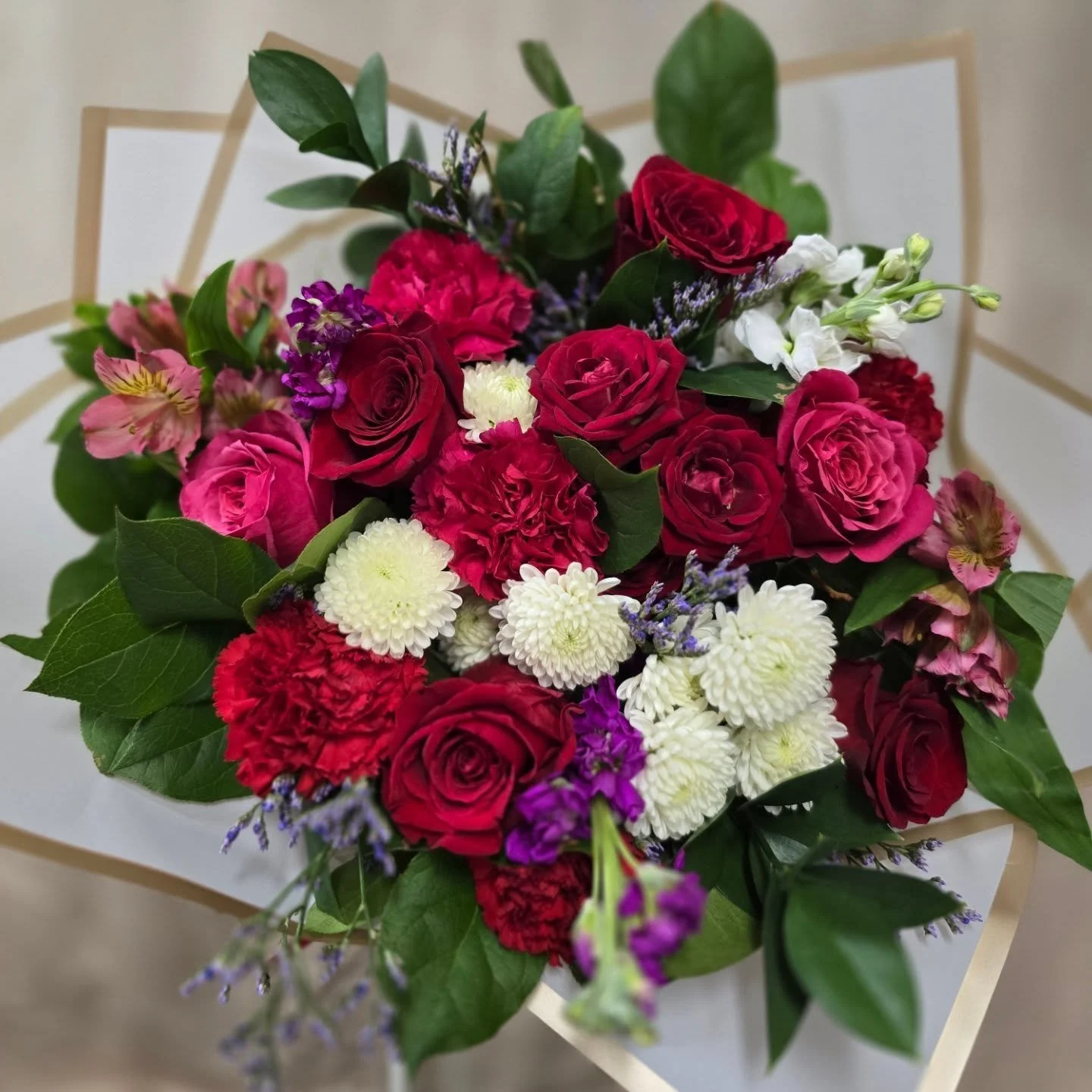 Our Galentine Workshop is officially turning into something even sweeter

✨ Ready-Made Valentine Bouquet Bundles ✨
Hand-designed, premium mixed bouquets wrapped beautifully and ready to gift along with a bottle of Champagne 🍾  for $100

Available fo