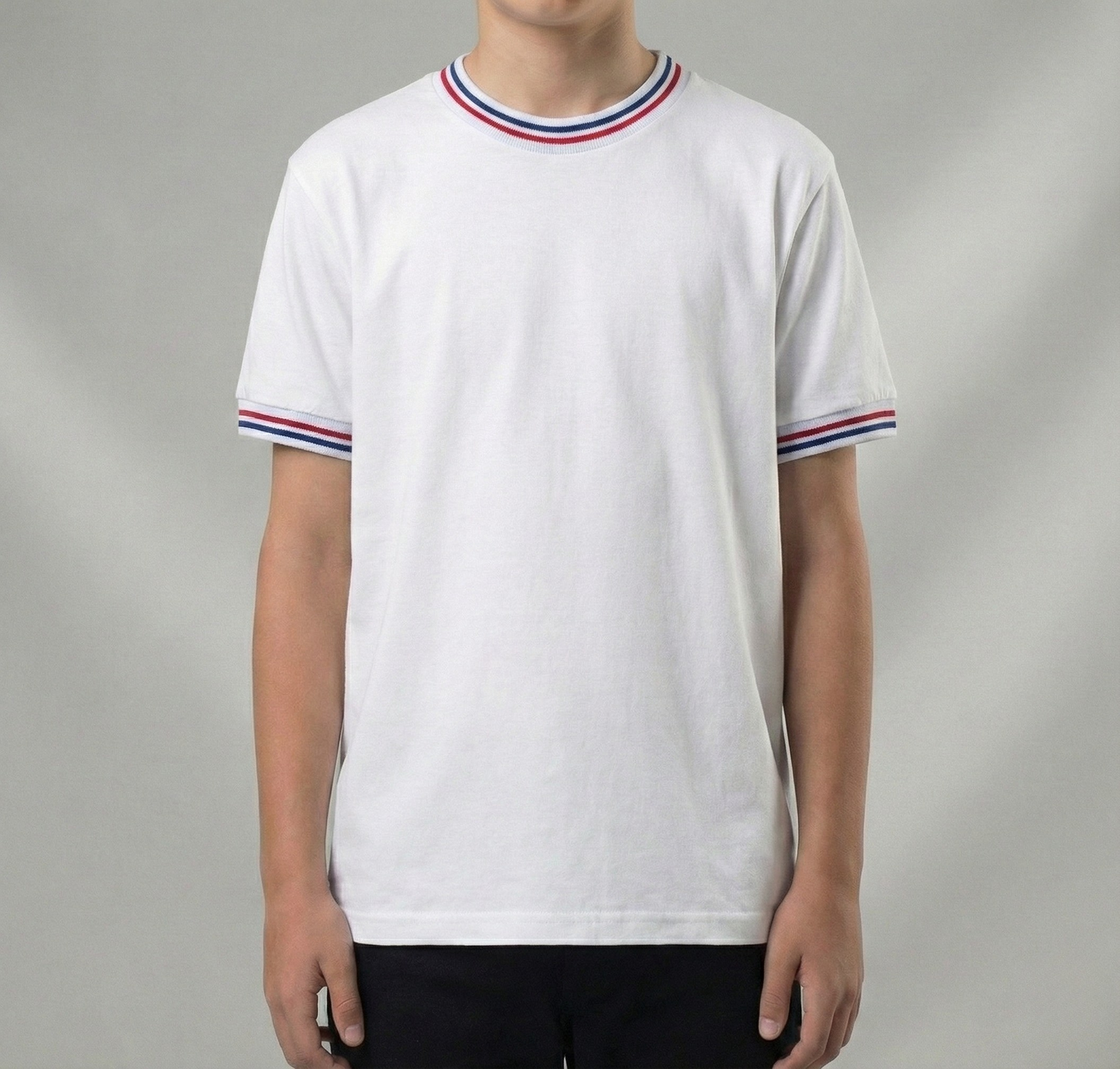 Playera Cardigan Bicolor