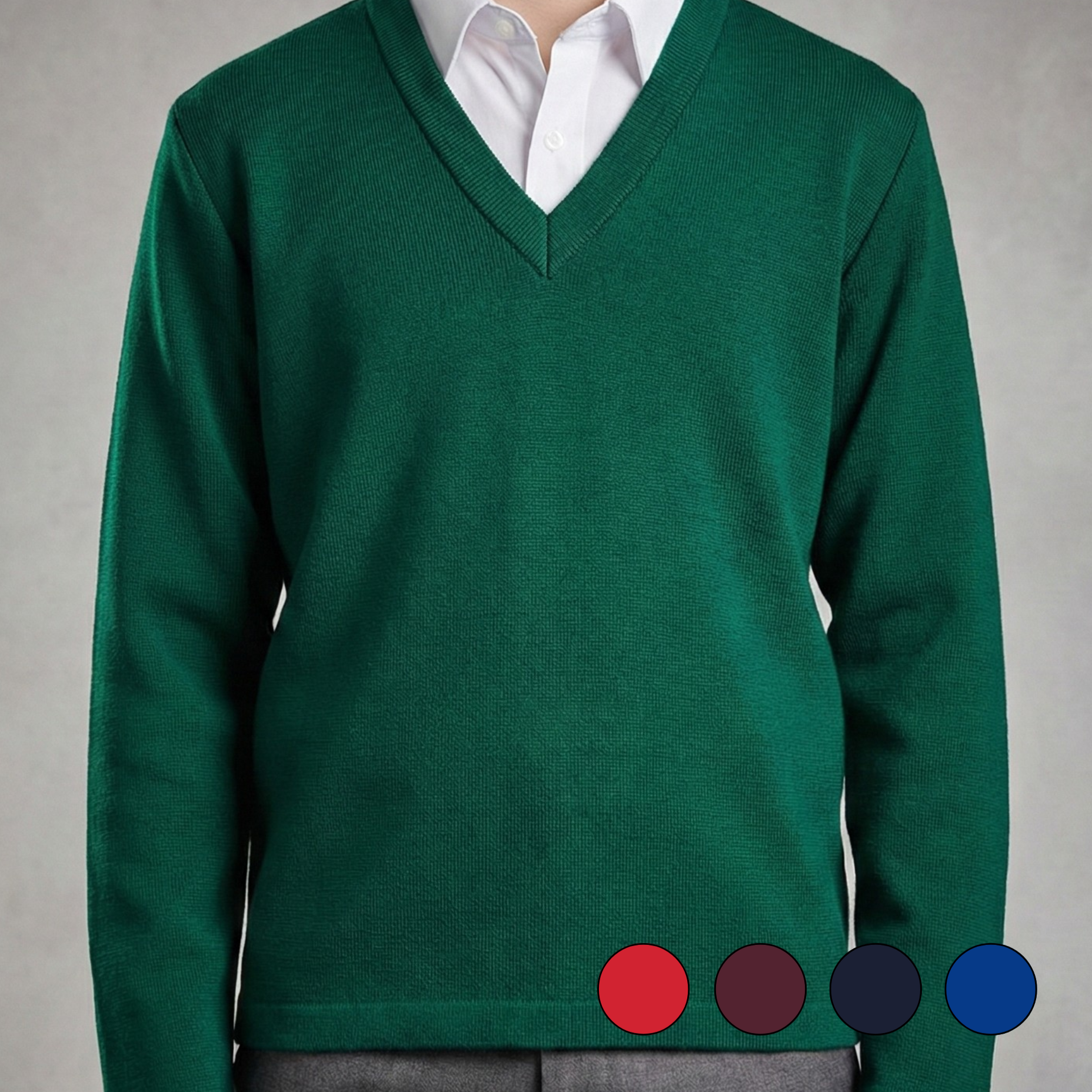 Suéter Escolar Punto de Roma Cerrado