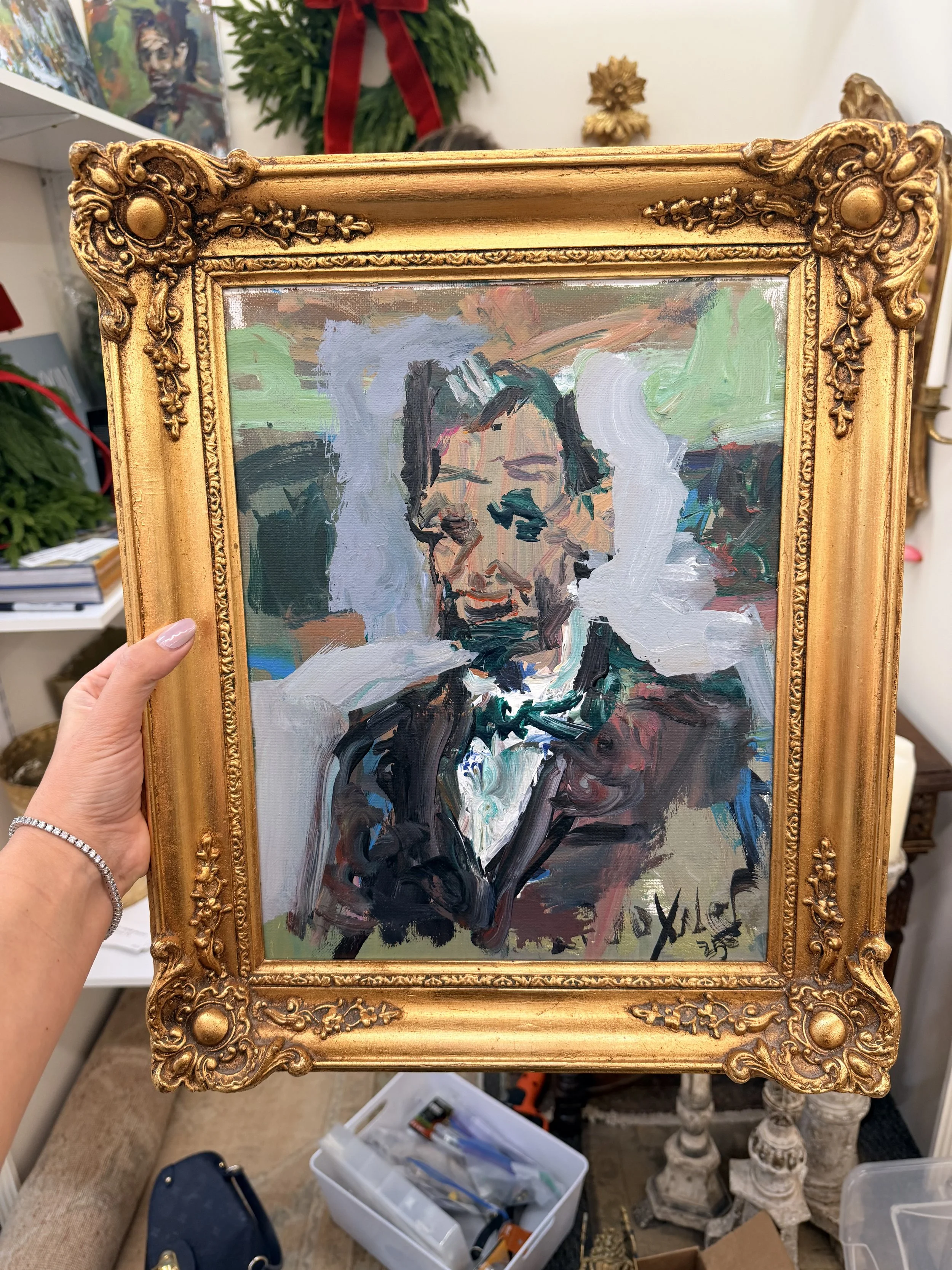 Framed set of 5 Robert Joyner Original Paintings