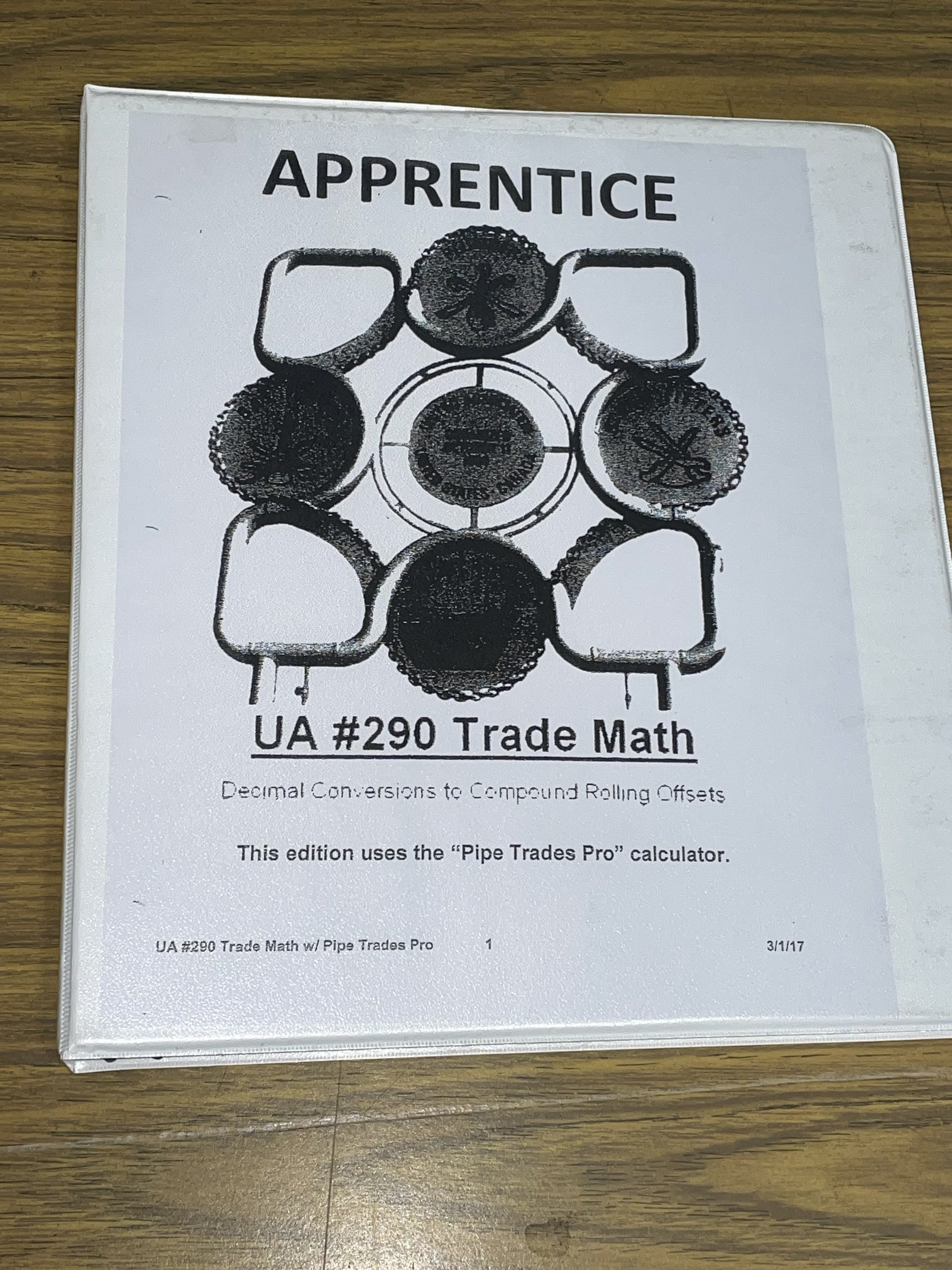 UA 290 Trade Math Binder