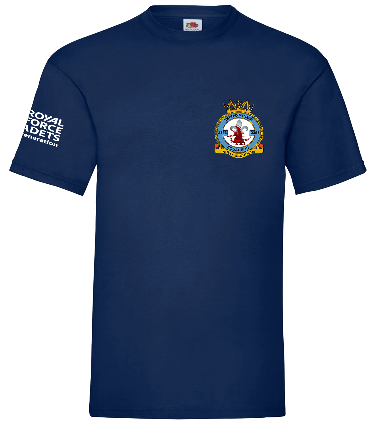 Embroidered Male Navy Cotton T-Shirt | SS6-NAV